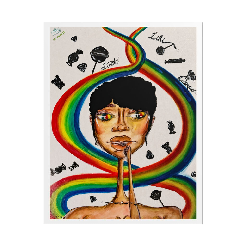Just Like Candy | Original LexKittenArts Art Print