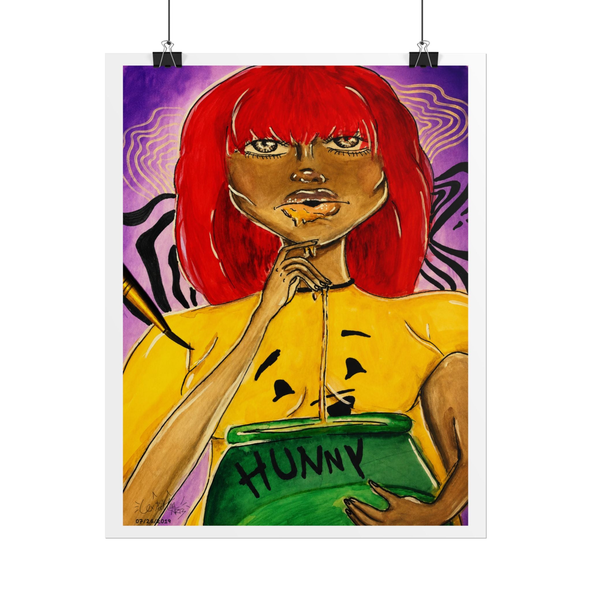 Honey Drip | Original LexKittenArts Art Print - Part 3 of the Girlhood Chronicles Collection