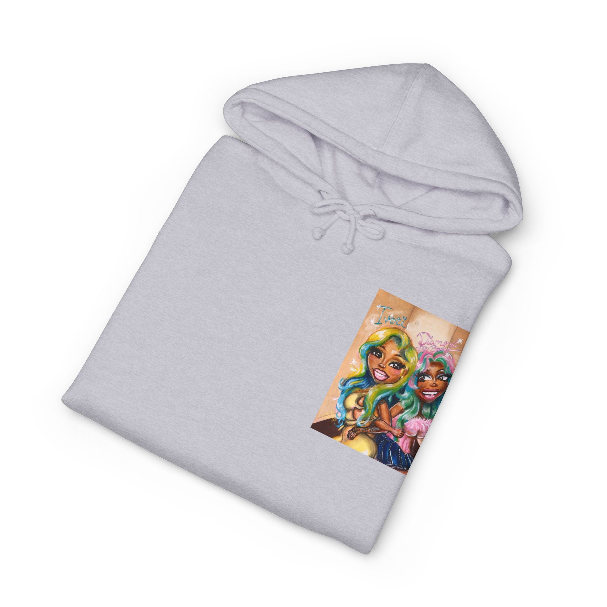 Baddie Duo Art Hoodie | IvoriBabu & Diamond The Body