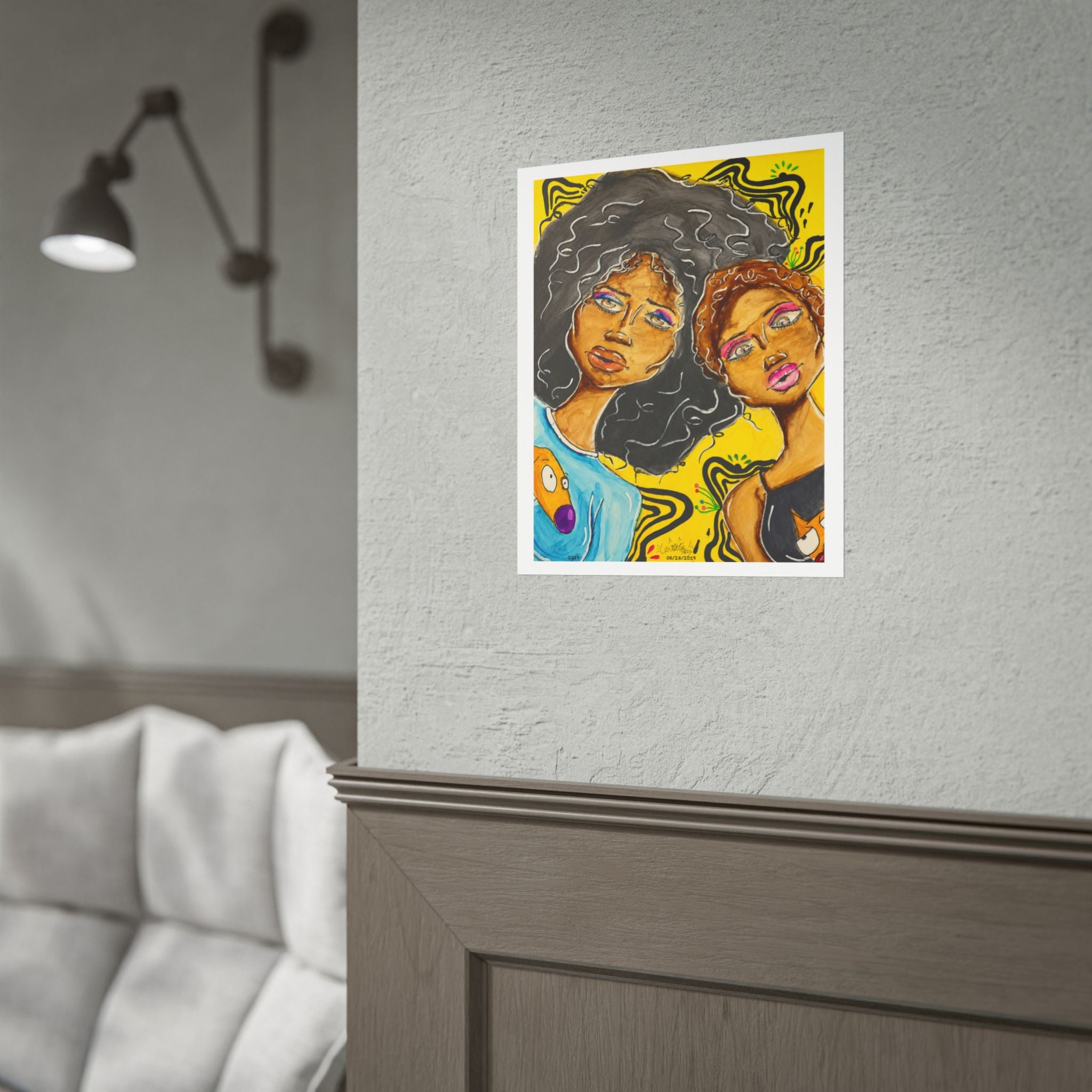 Double Trouble | Original LexKittenArts Art Print -Part 1 of the Girlhood Chronicles Collection