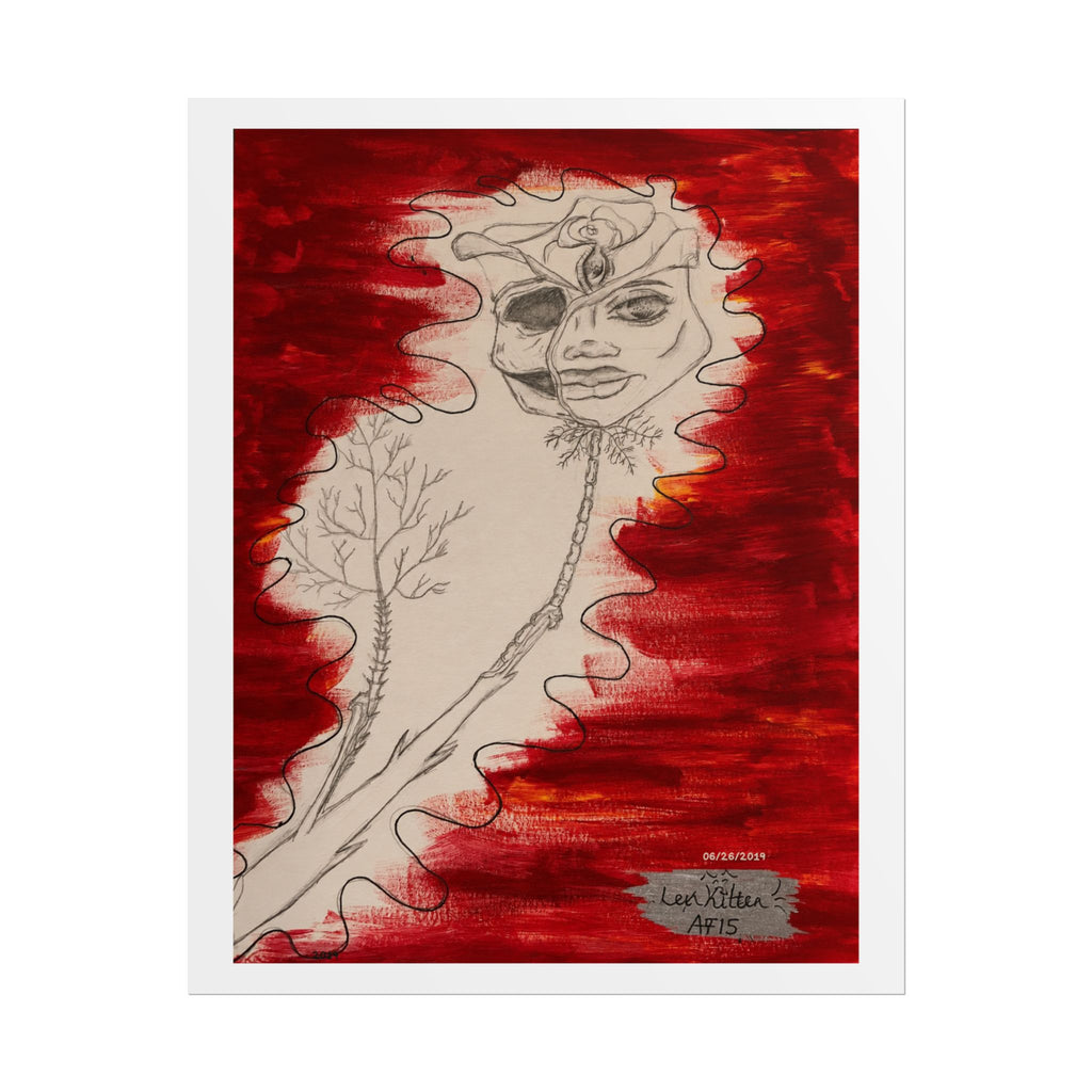 The Rose of Rebirth | Original LexKittenArts Art Print - Part 2 of the Becoming Collection