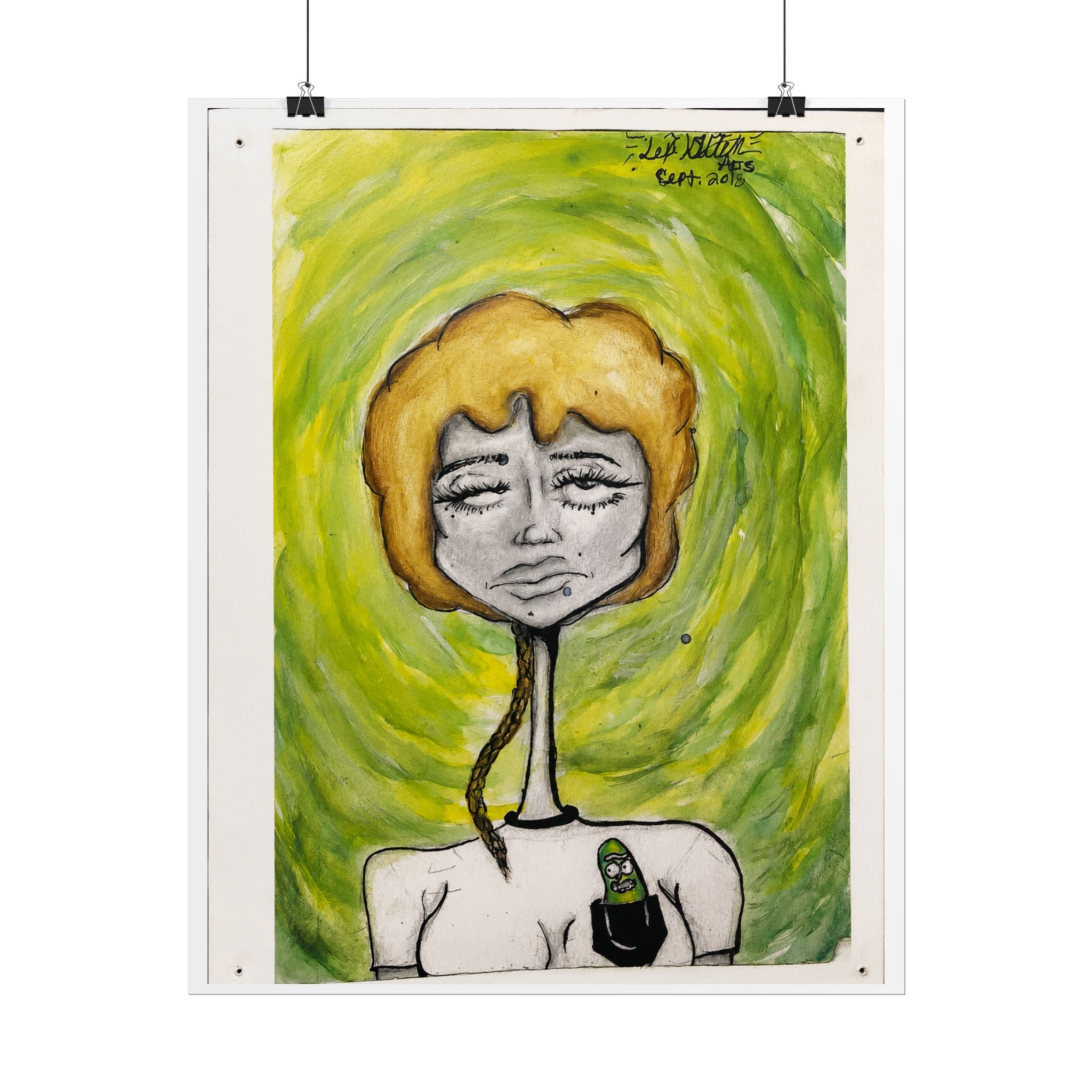 Pickle Portal | Original LexKittenArts Art Print