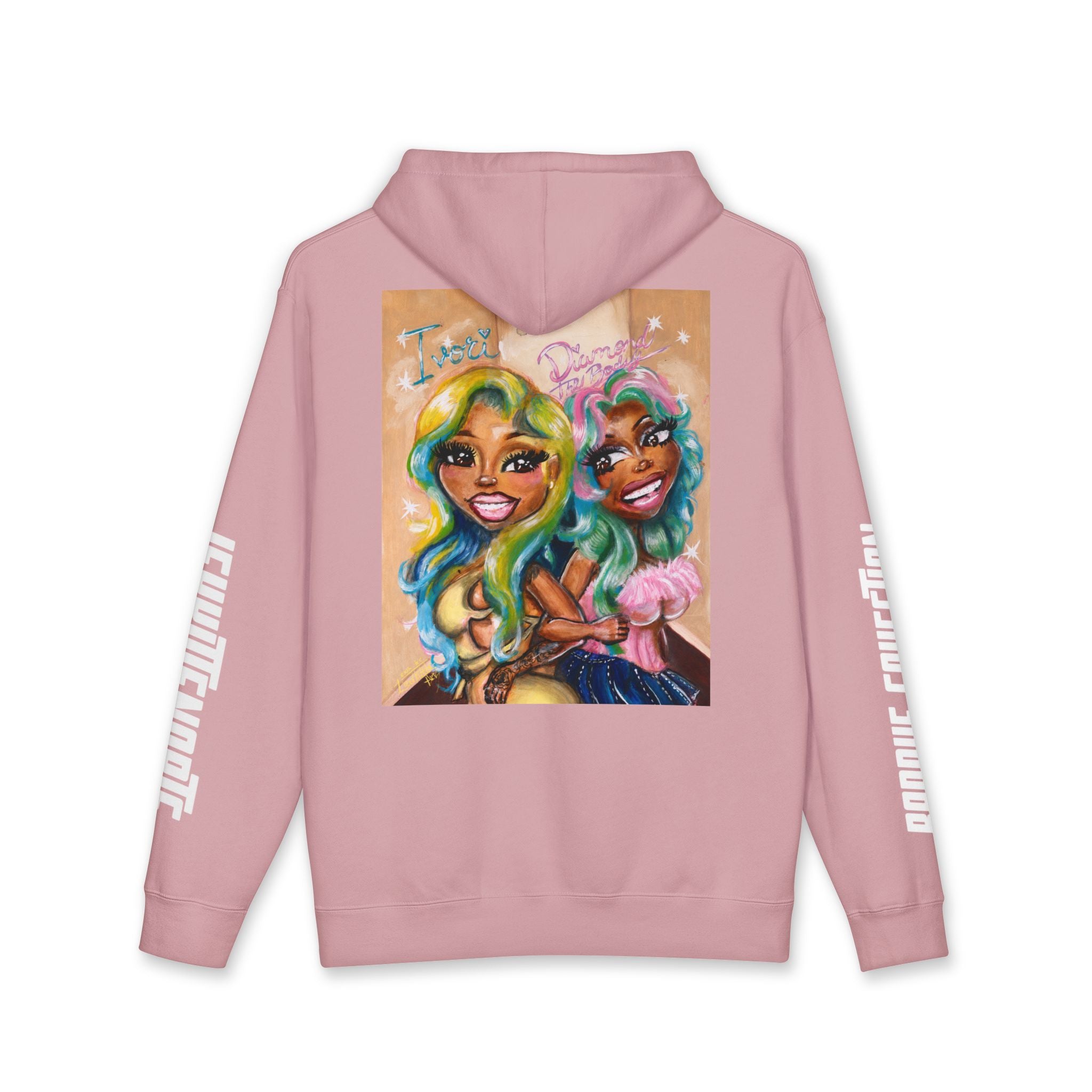 Baddie Duo Art Hoodie | IvoriBabu & Diamond The Body
