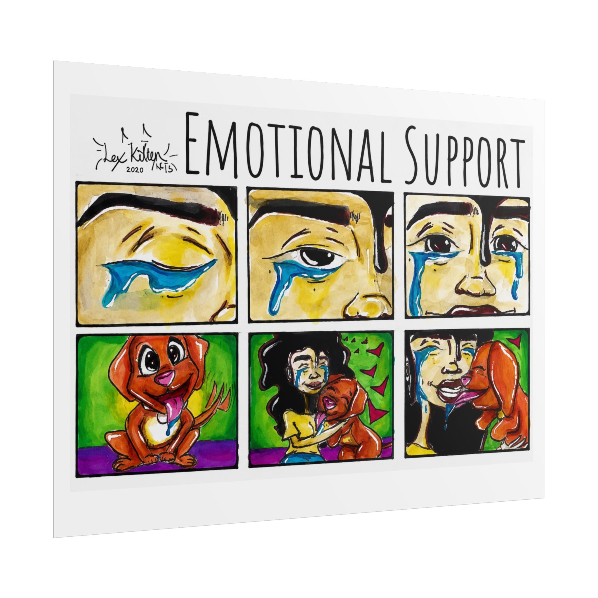Emotional Support | Original LexKittenArts Art Print