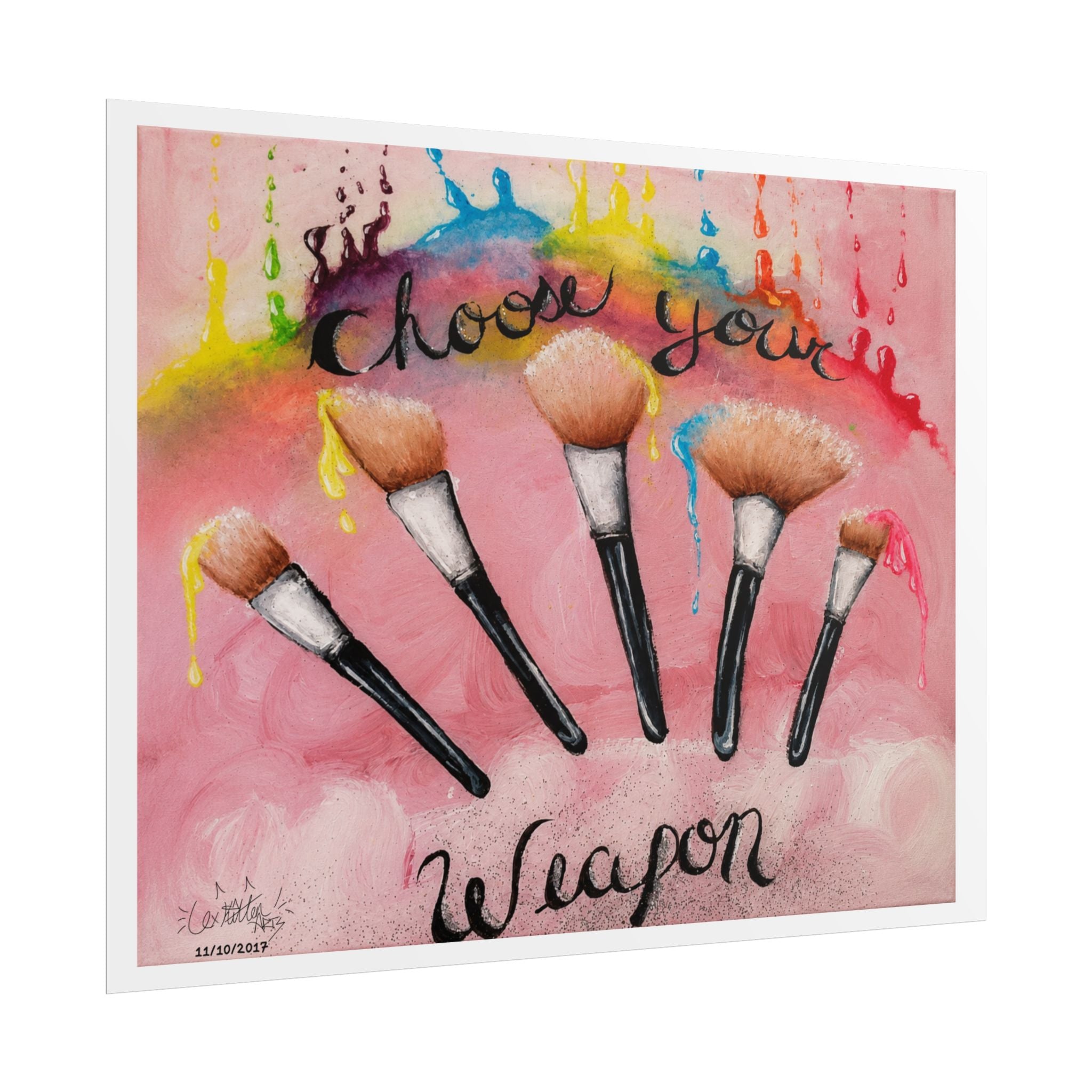 Choose Your Weapon | Original LexKittenArts Art Print