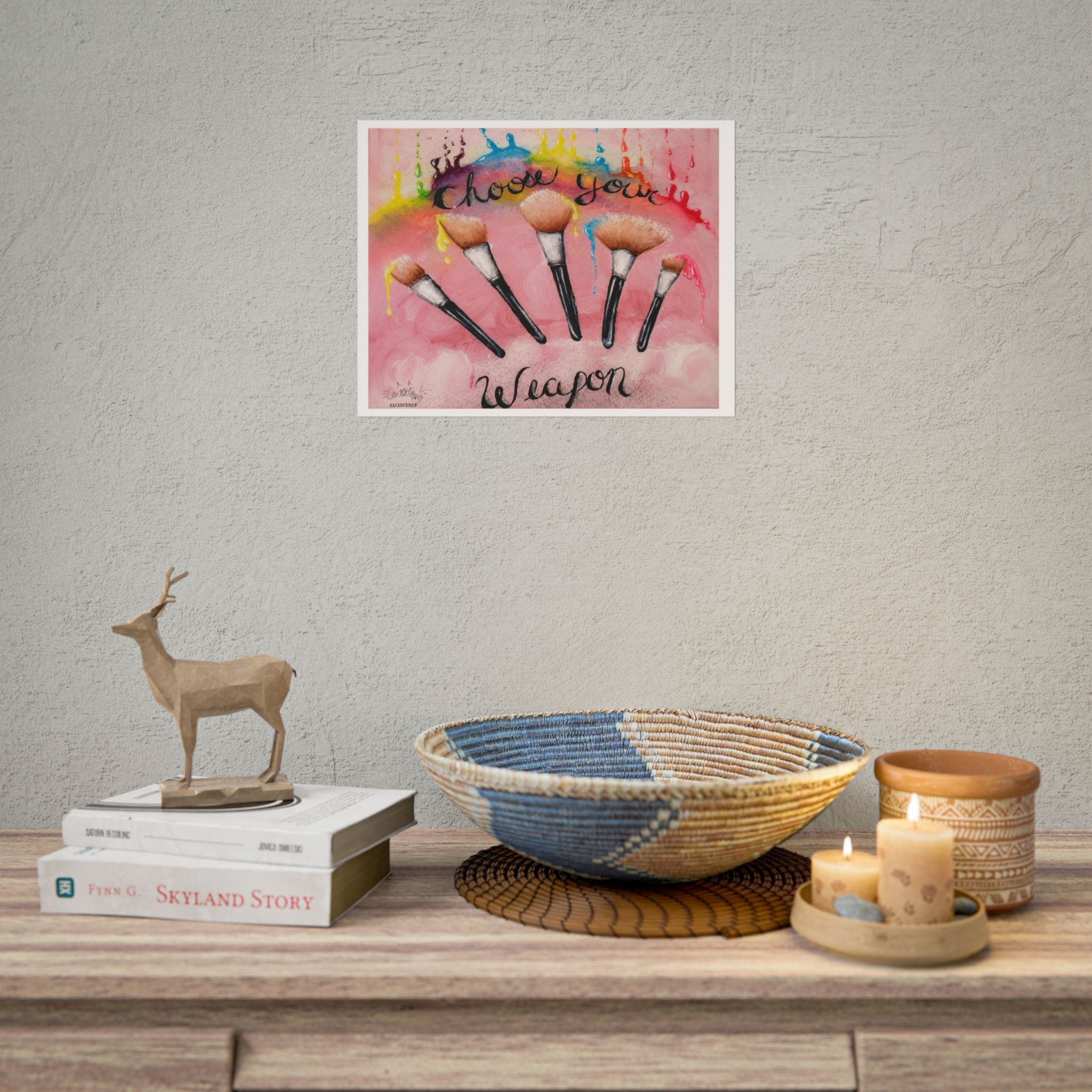 Choose Your Weapon | Original LexKittenArts Art Print