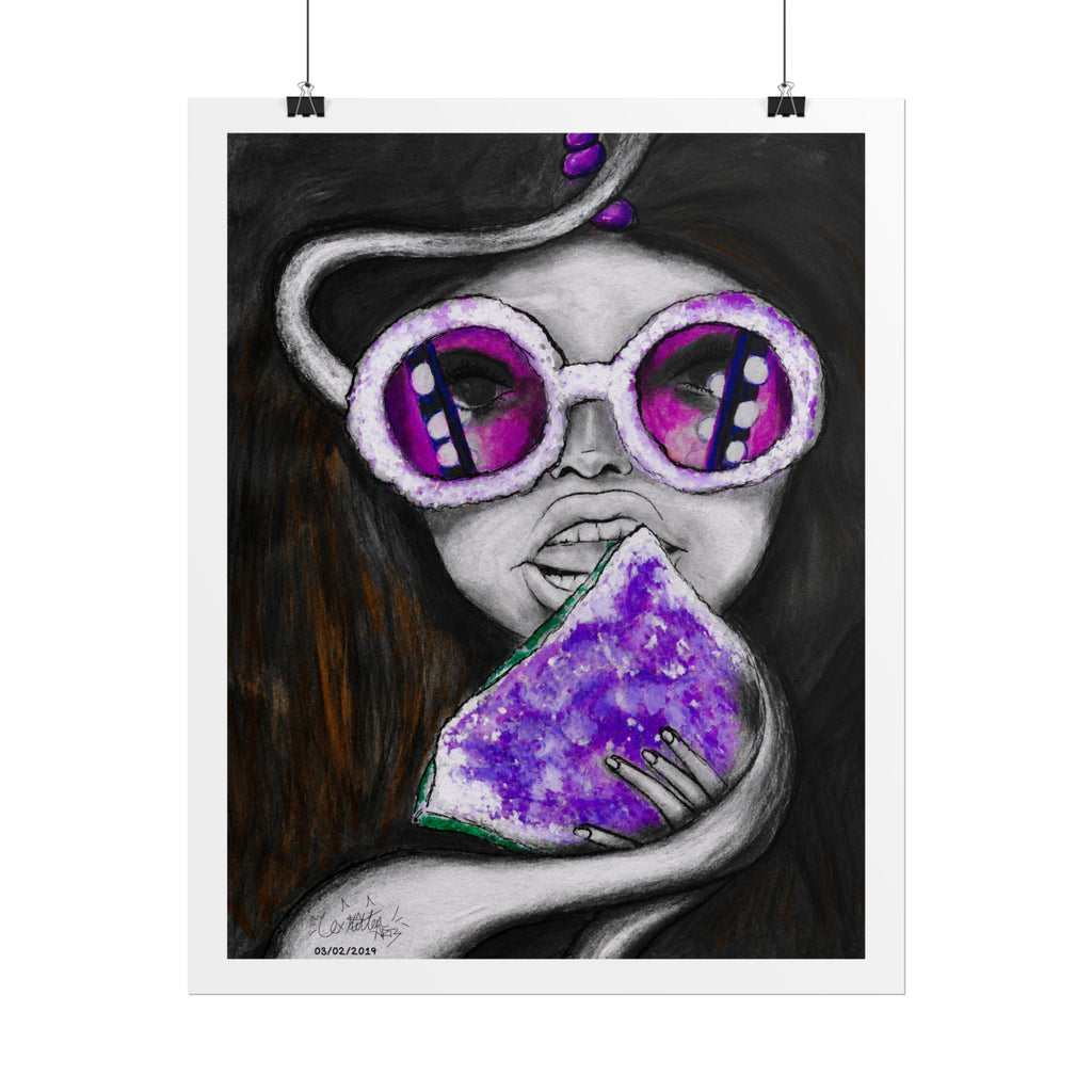 Amethyst Frequency | Original LexKittenArts Art Print