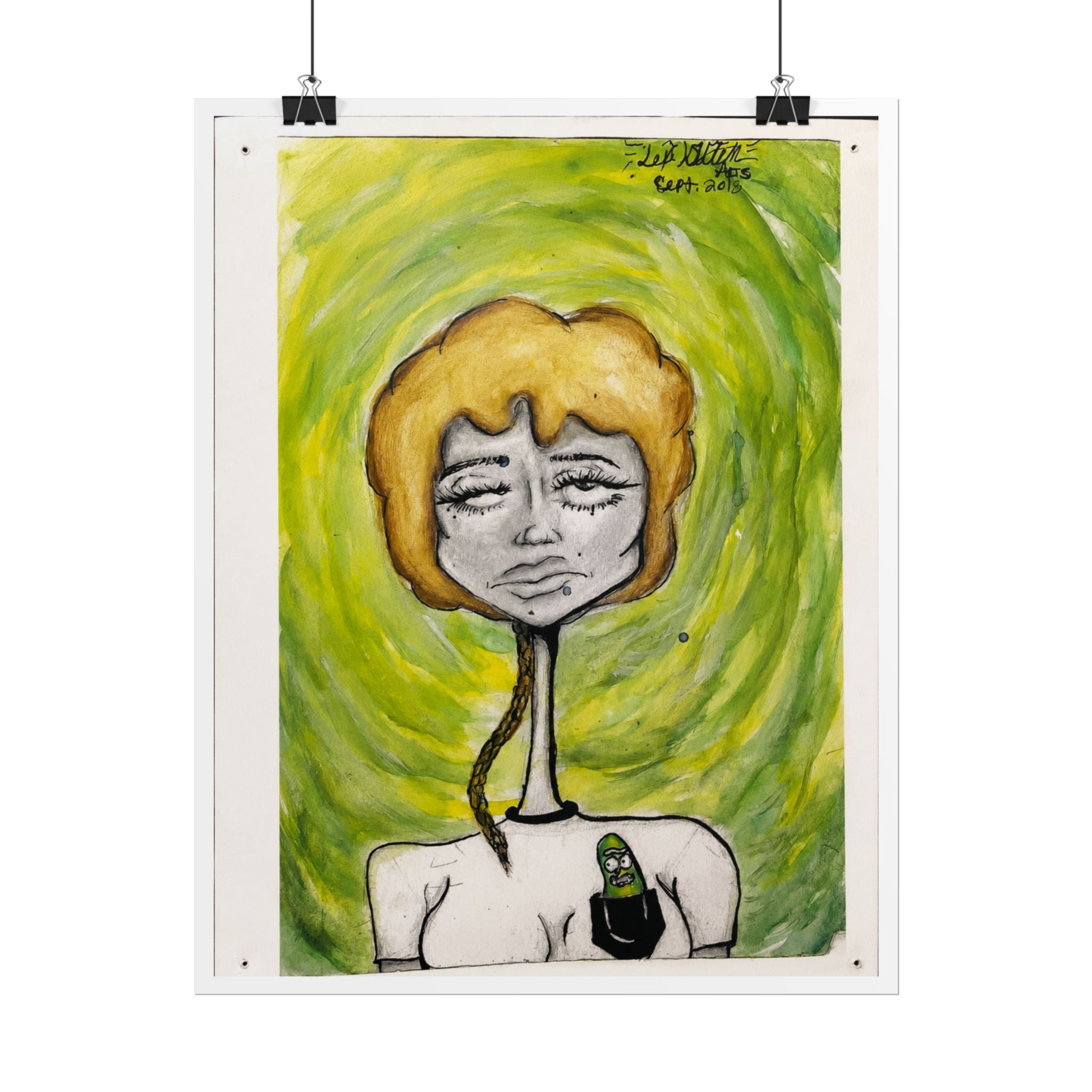 Pickle Portal | Original LexKittenArts Art Print