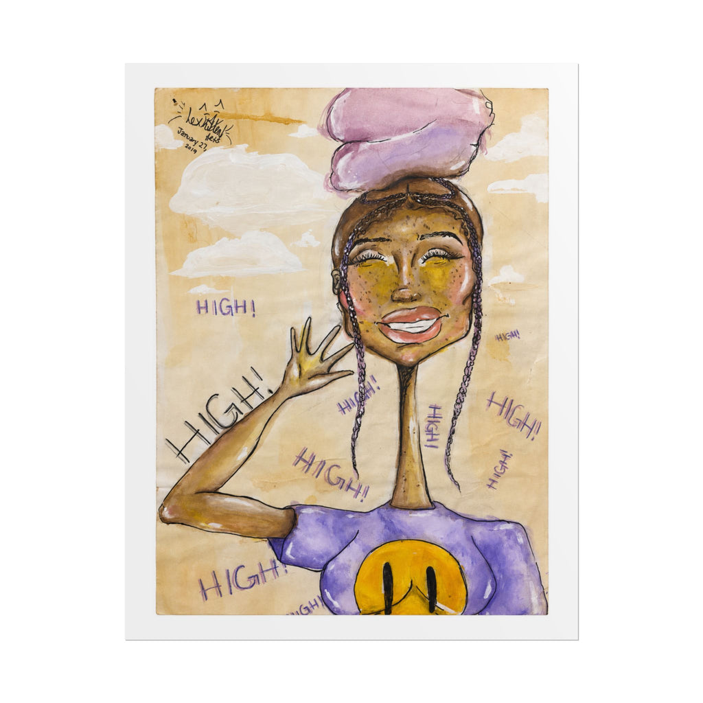 Say High | Original LexKittenArts Art Print