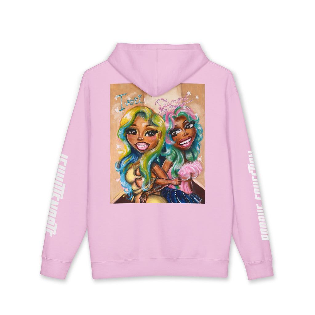 Baddie Duo Art Hoodie | IvoriBabu & Diamond The Body
