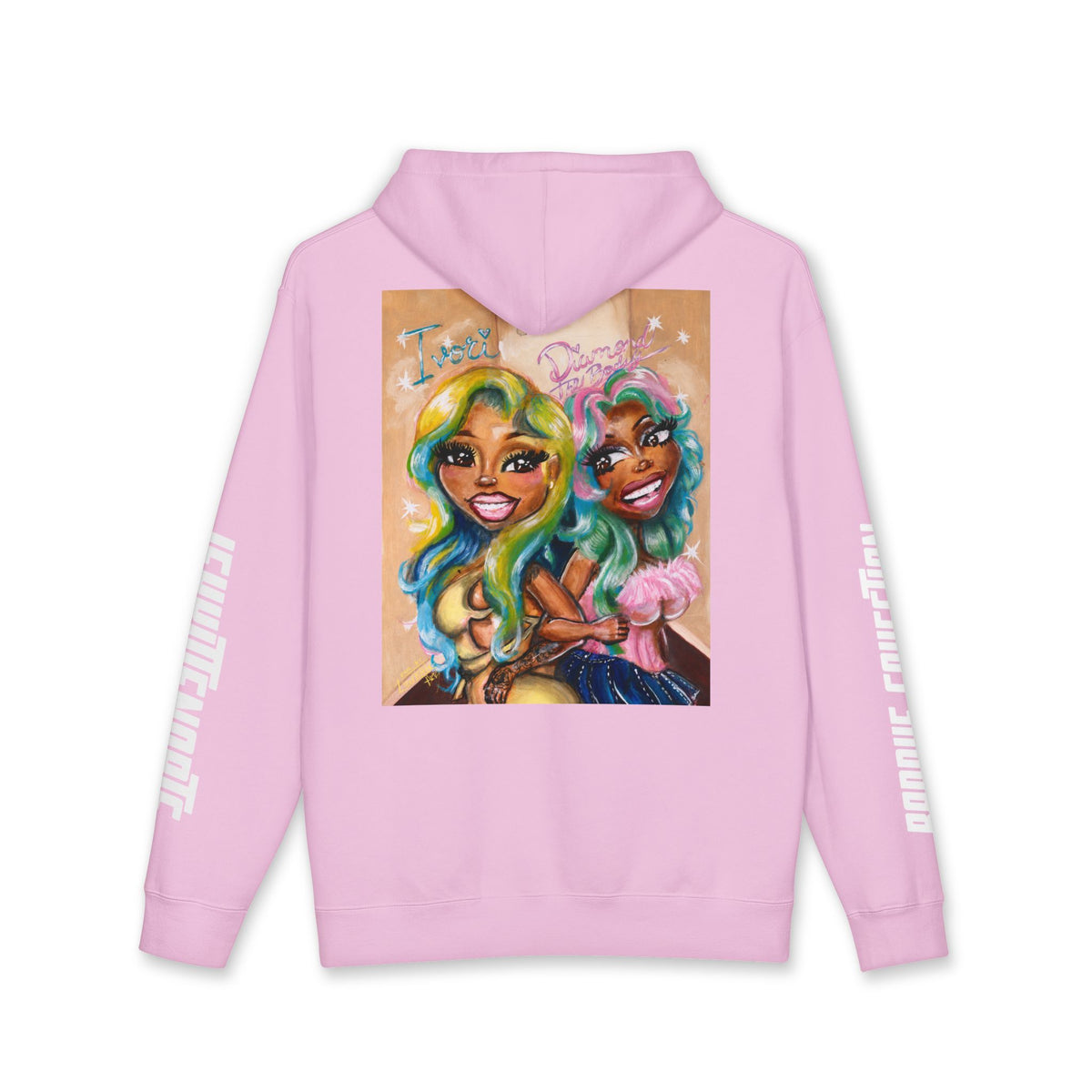 Baddie Duo Art Hoodie | IvoriBabu & Diamond The Body
