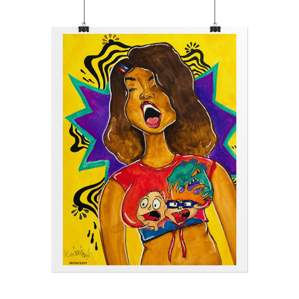 Loud & Proud | Original LexKittenArts Art Print - Part 2 of the Girlhood Chronicles Collection