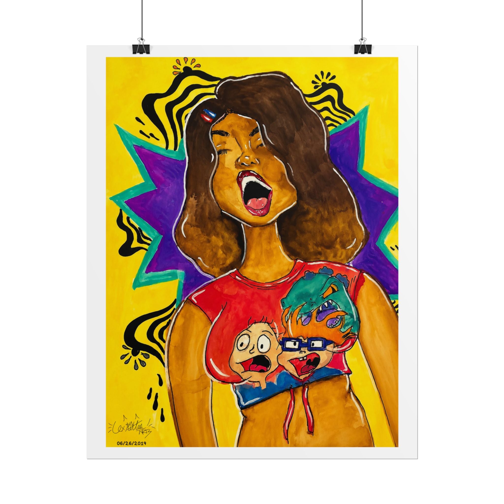 Loud & Proud | Original LexKittenArts Art Print - Part 2 of the Girlhood Chronicles Collection