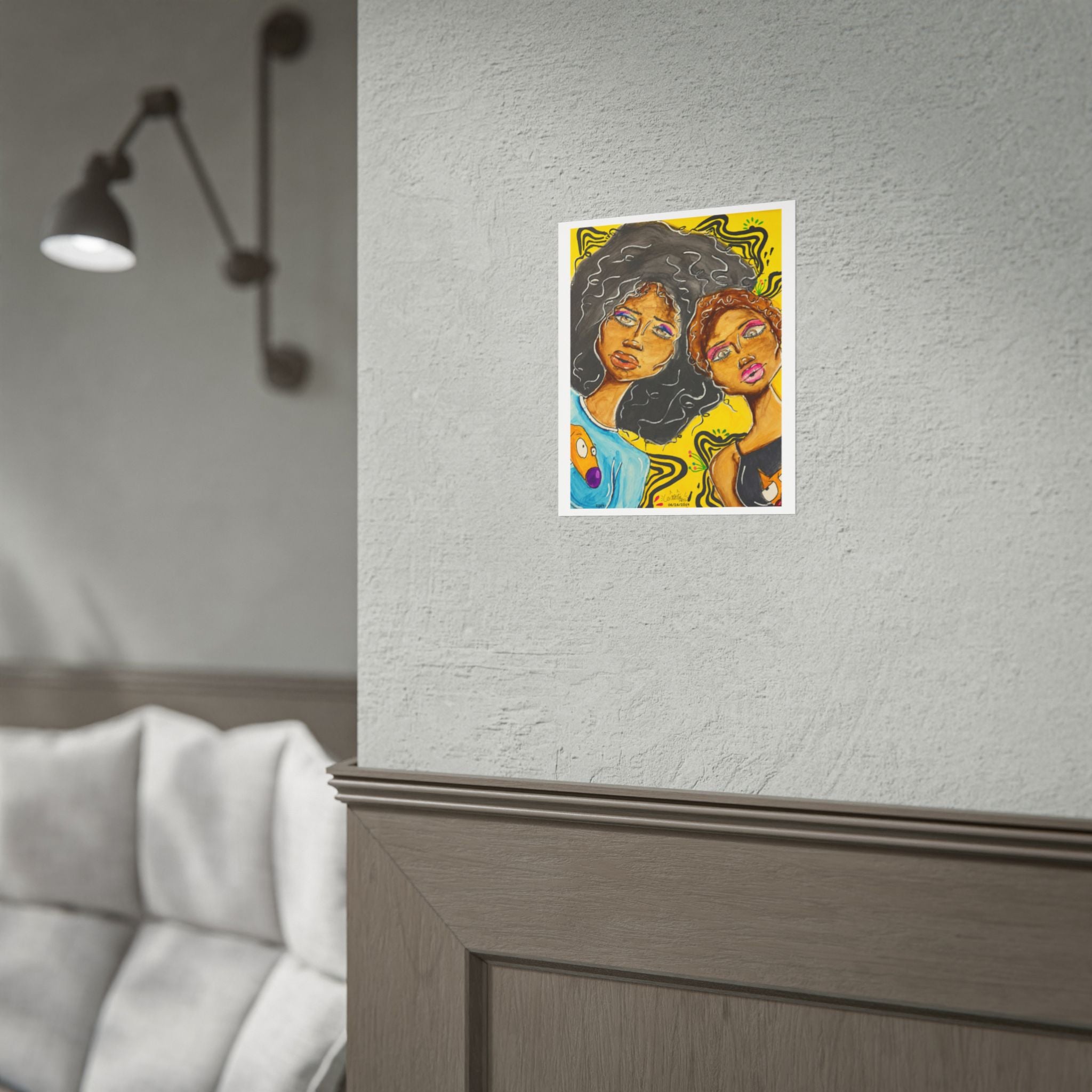 Double Trouble | Original LexKittenArts Art Print -Part 1 of the Girlhood Chronicles Collection