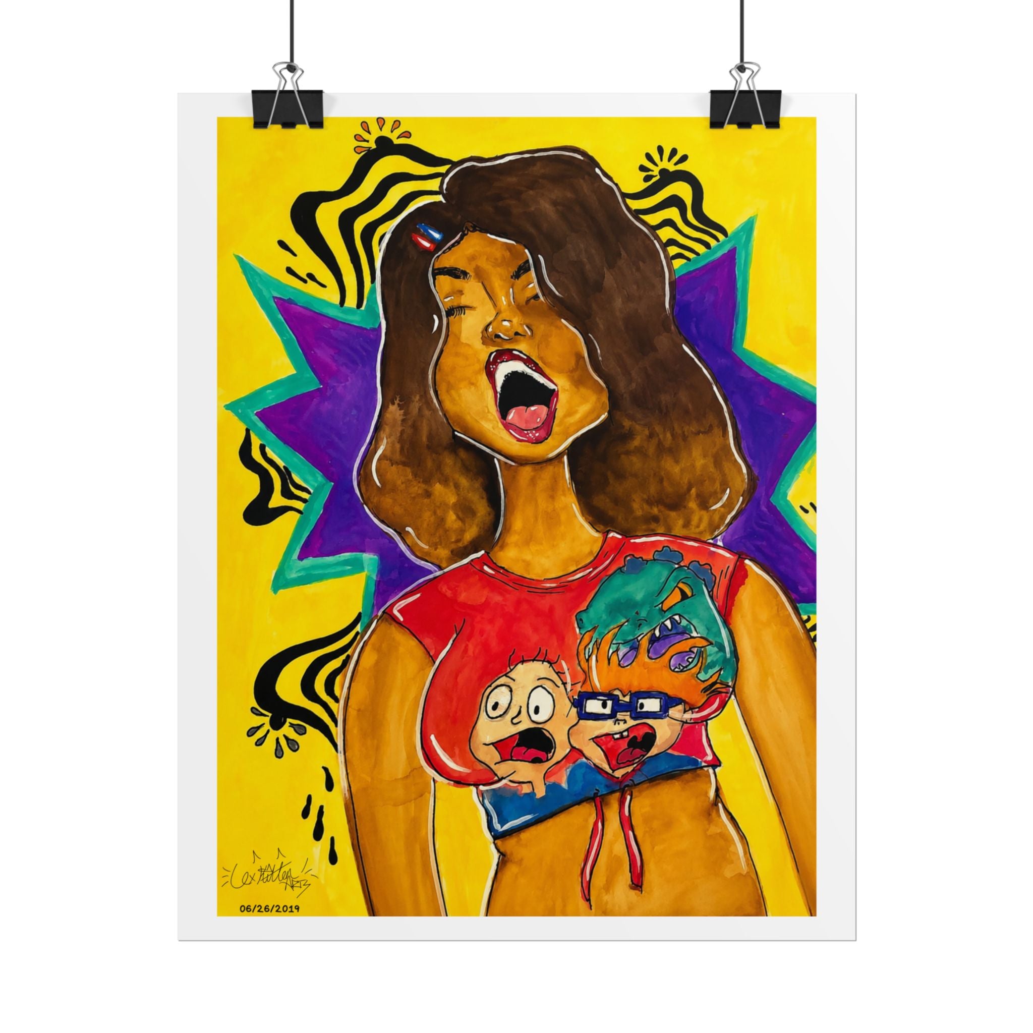 Loud & Proud | Original LexKittenArts Art Print - Part 2 of the Girlhood Chronicles Collection