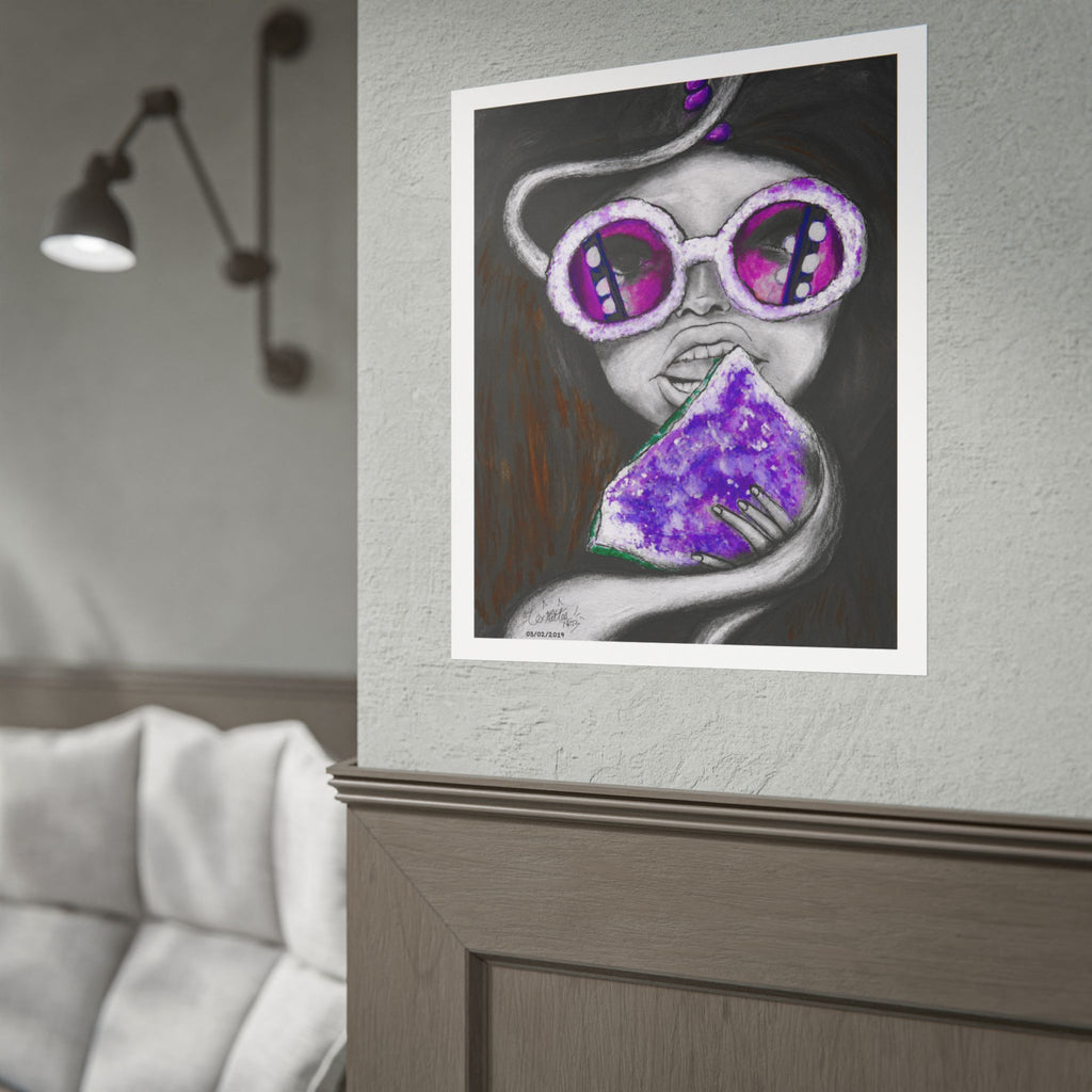 Amethyst Frequency | Original LexKittenArts Art Print