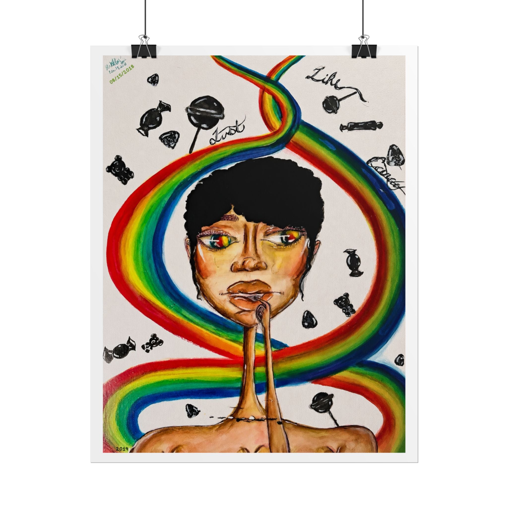 Just Like Candy | Original LexKittenArts Art Print