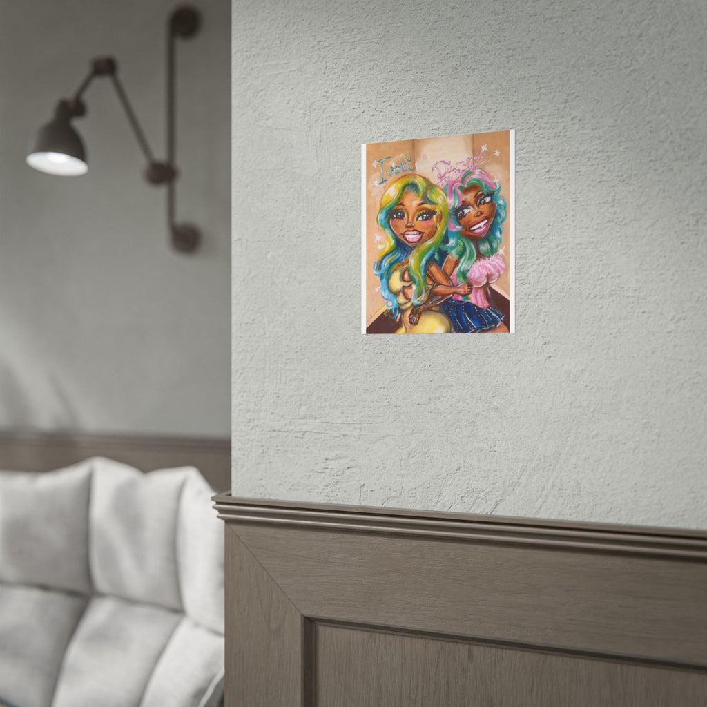Baddie Duo "IvoriBabu & Diamond The Body" Art Print