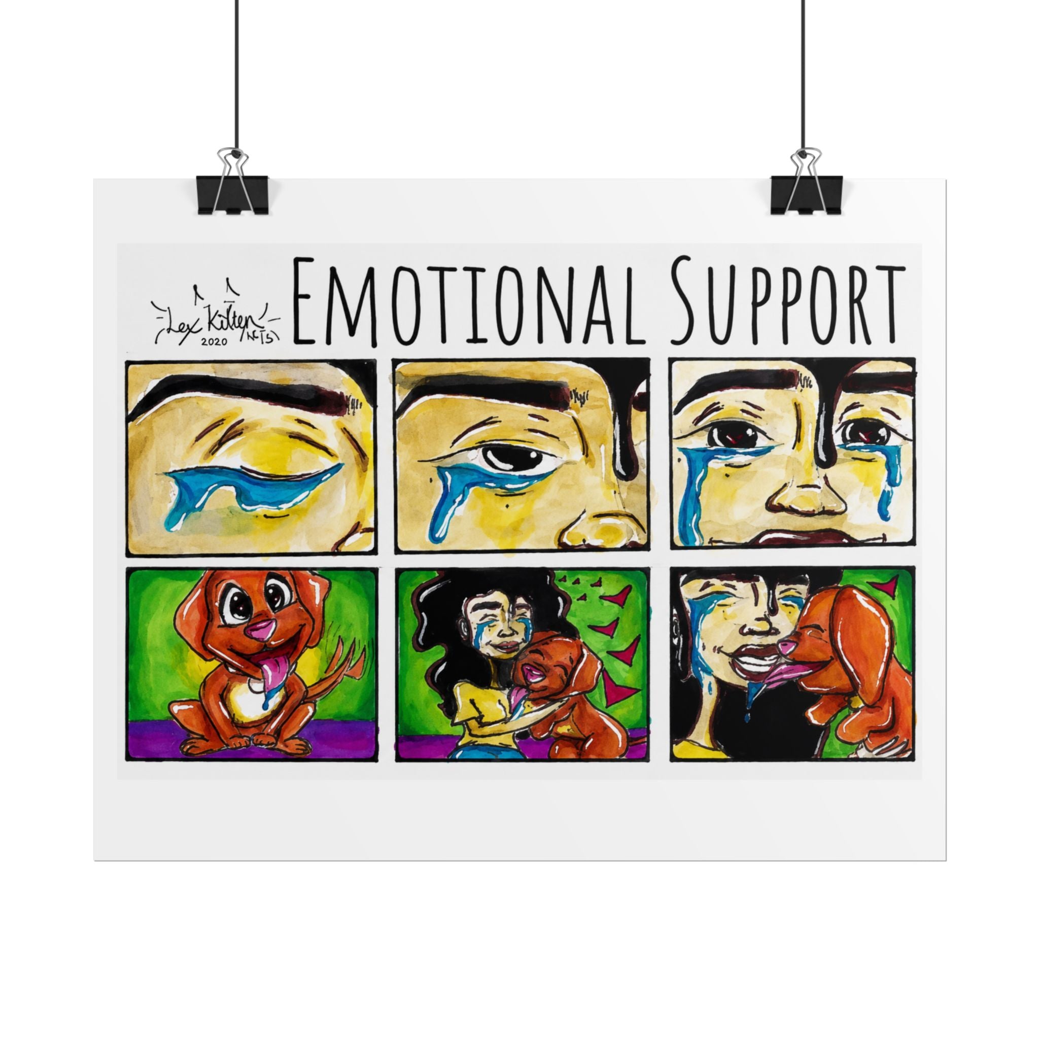 Emotional Support | Original LexKittenArts Art Print