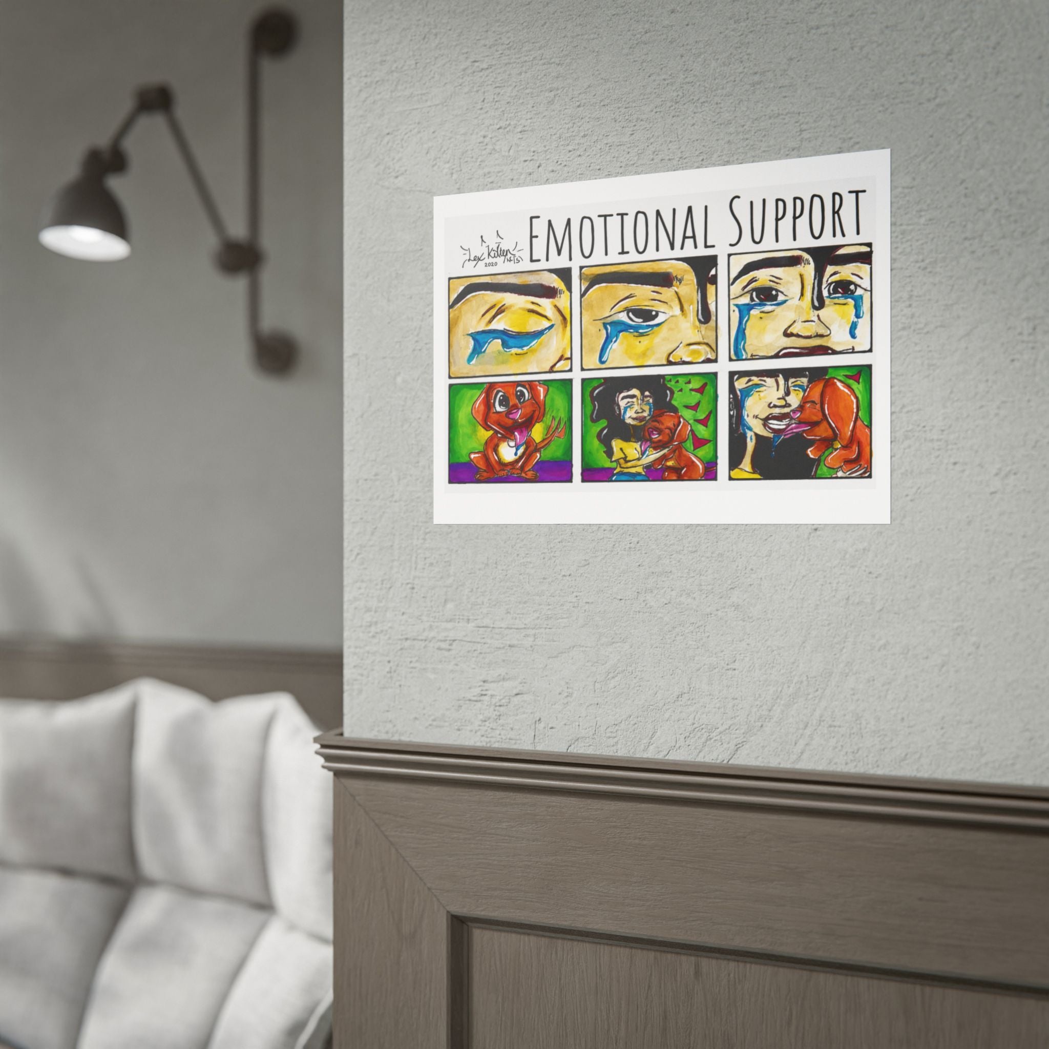 Emotional Support | Original LexKittenArts Art Print