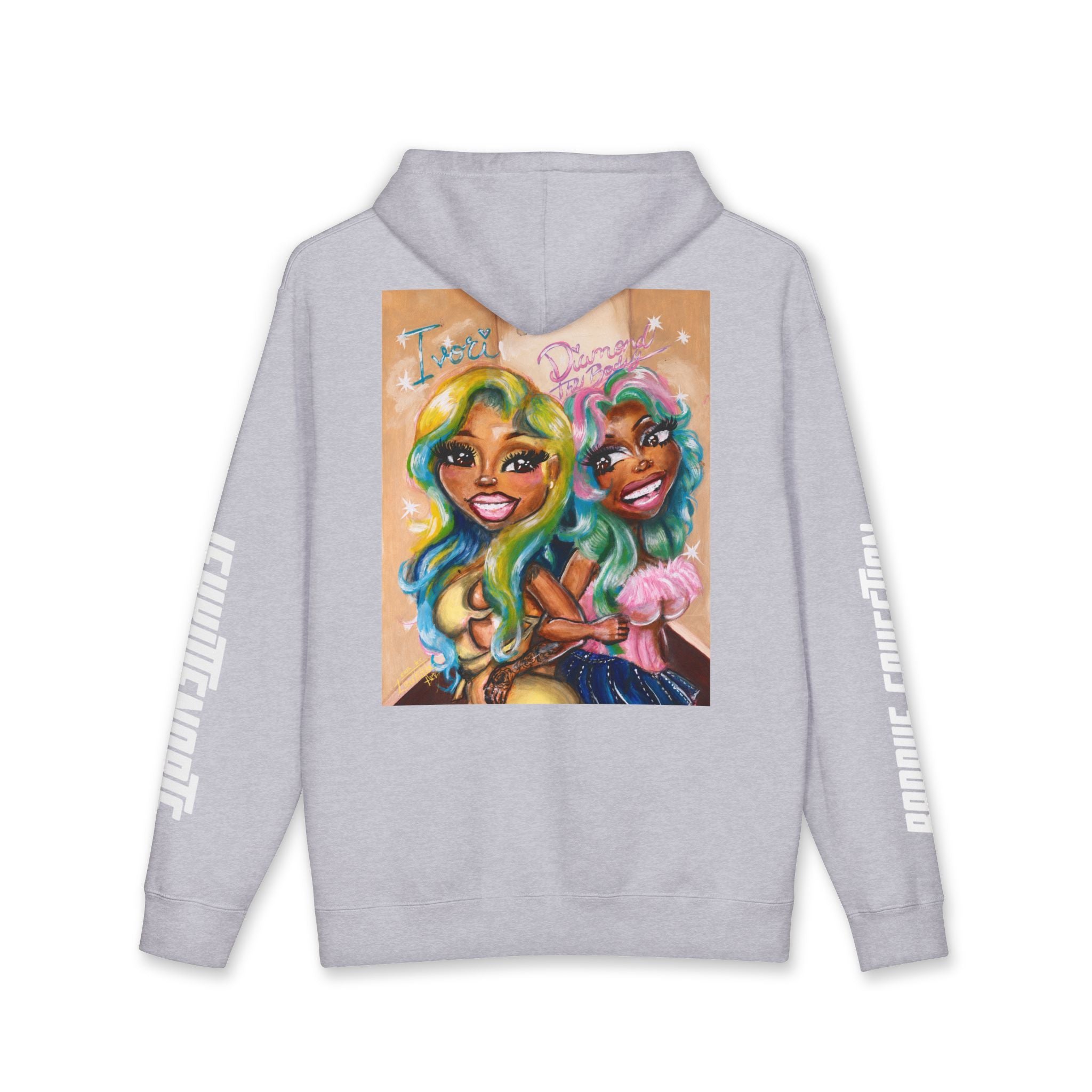Baddie Duo Art Hoodie | IvoriBabu & Diamond The Body