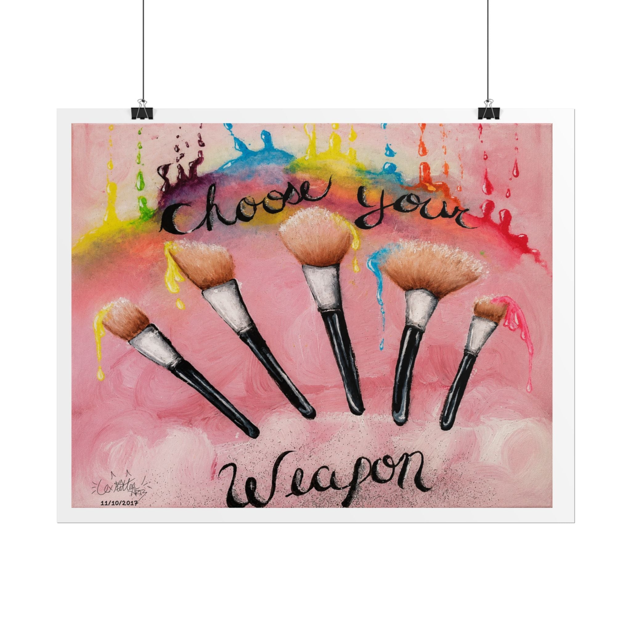 Choose Your Weapon | Original LexKittenArts Art Print