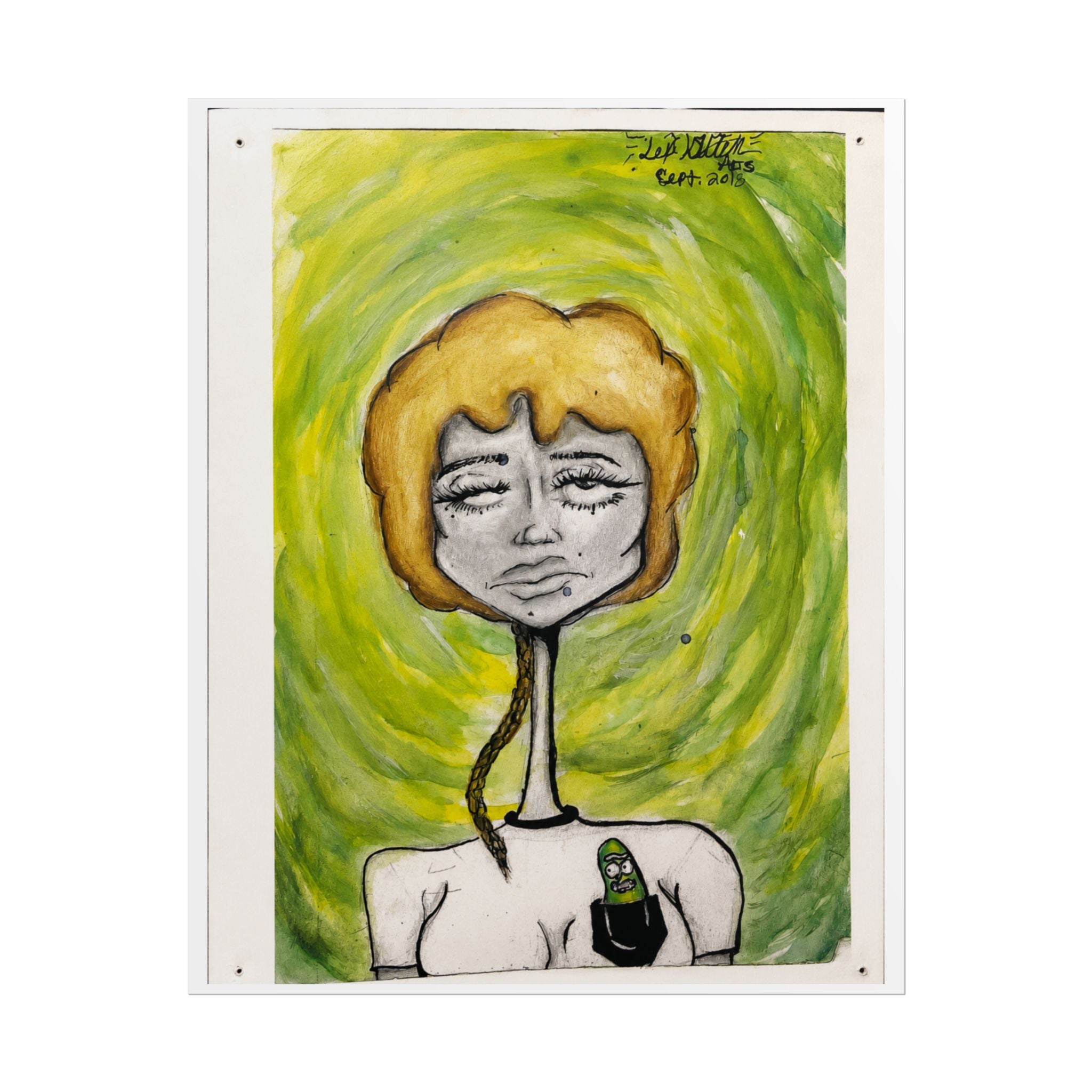 Pickle Portal | Original LexKittenArts Art Print