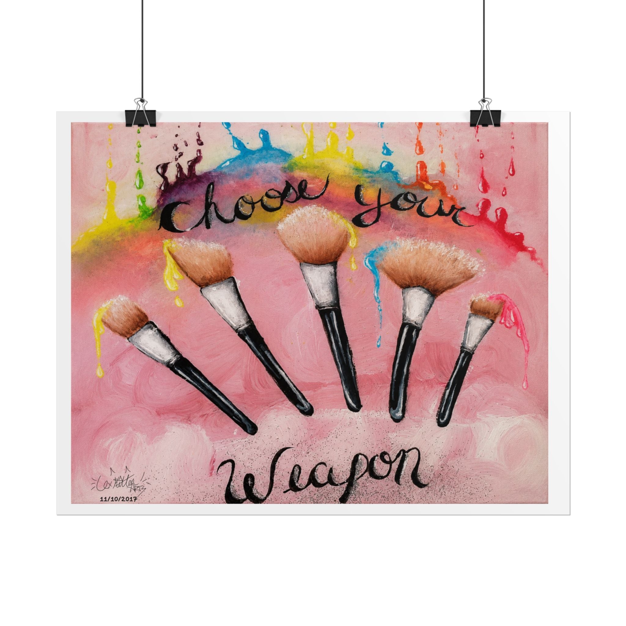 Choose Your Weapon | Original LexKittenArts Art Print