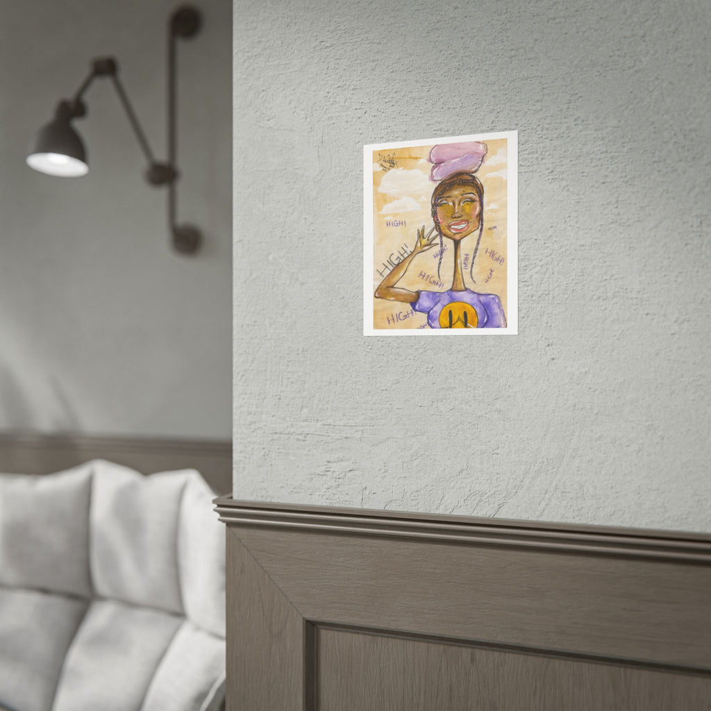 Say High | Original LexKittenArts Art Print