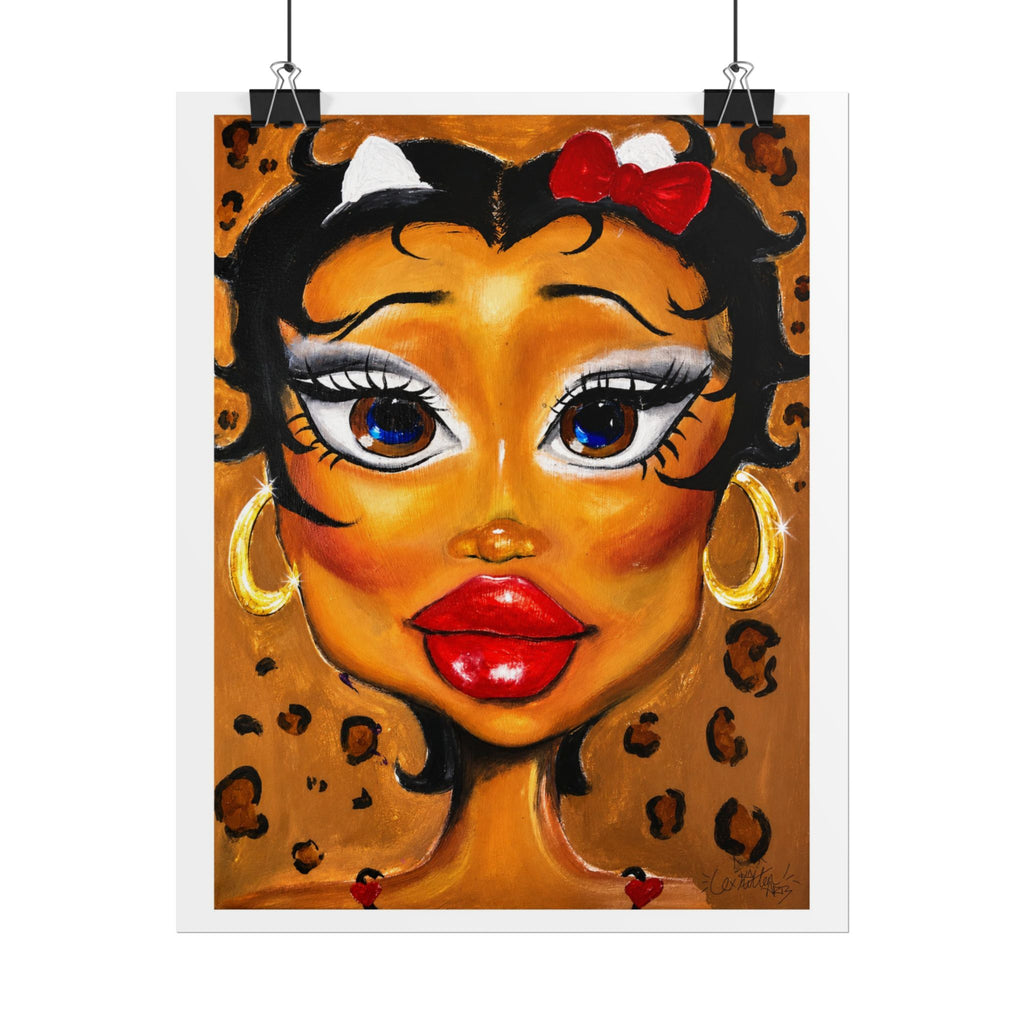 Golden Kitty Energy Wall Art Print | by LexKittenArts