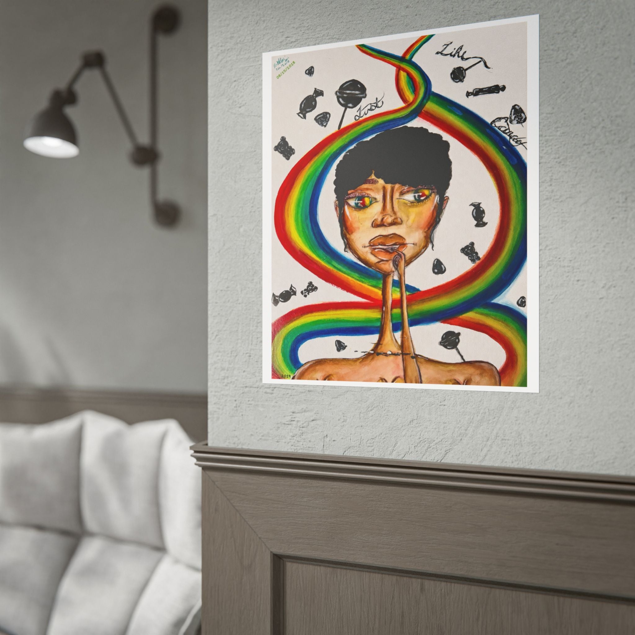 Just Like Candy | Original LexKittenArts Art Print