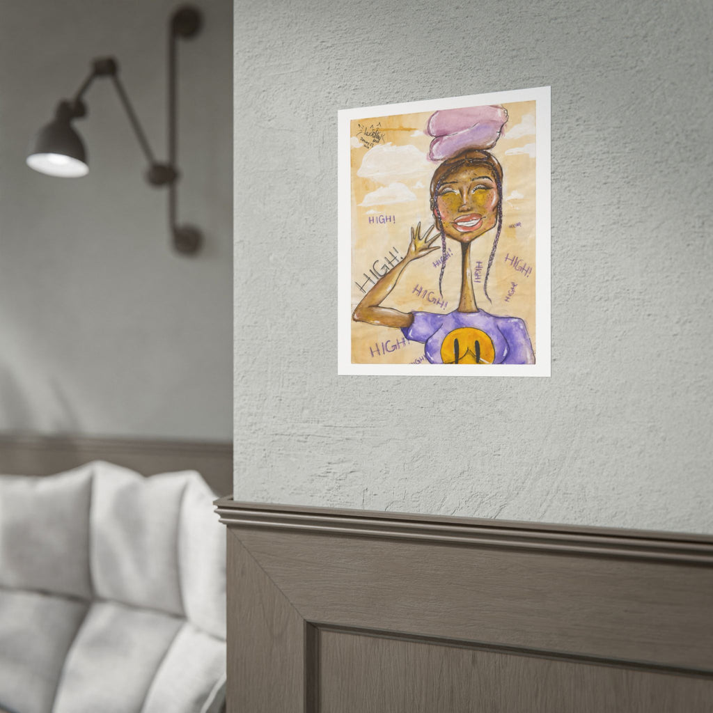 Say High | Original LexKittenArts Art Print