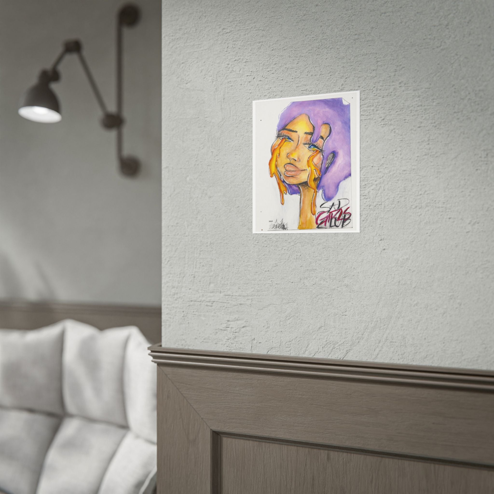 Sad Girls Club | Original LexKittenArts Art Print