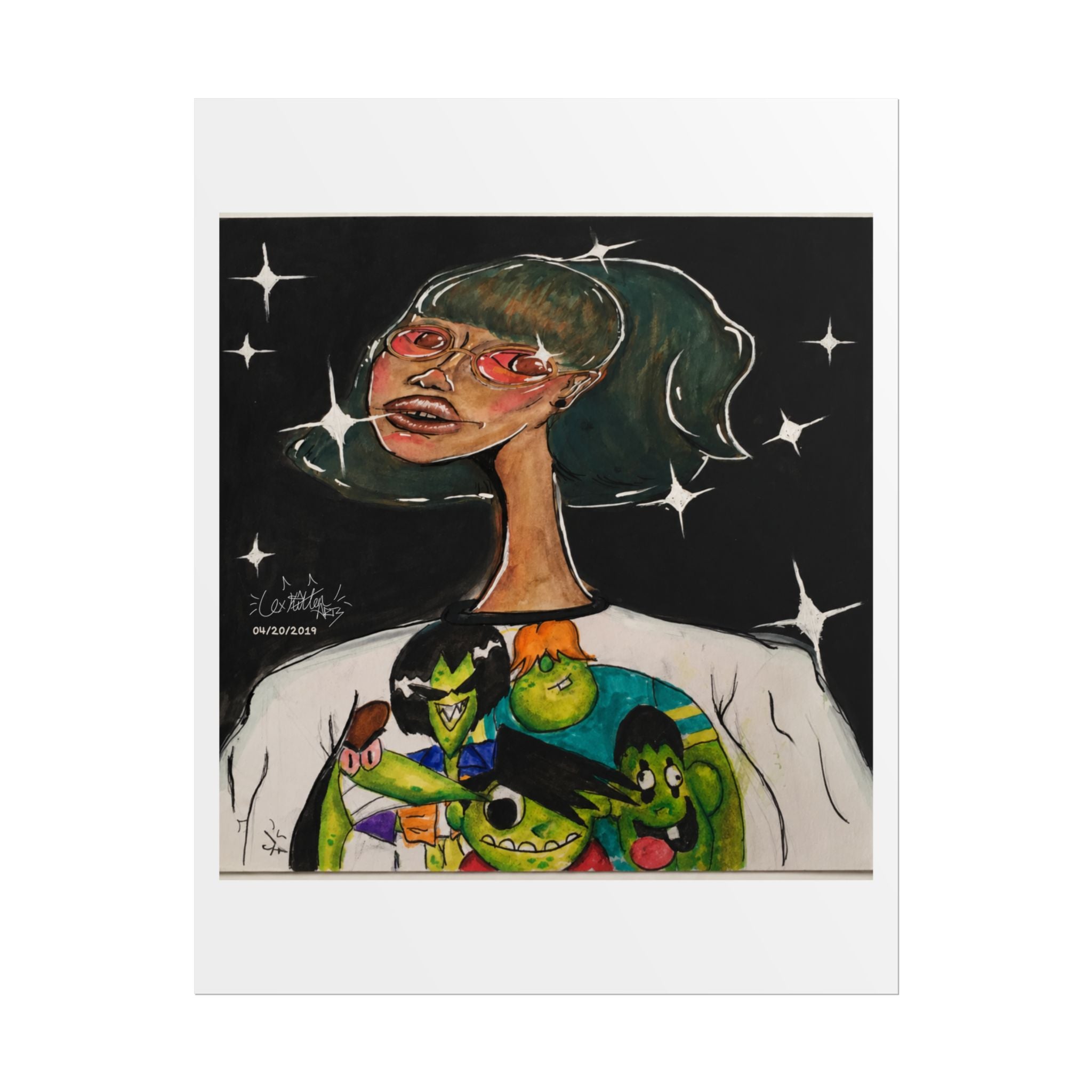 Blazed & Raised | Original LexKittenArts Art Print