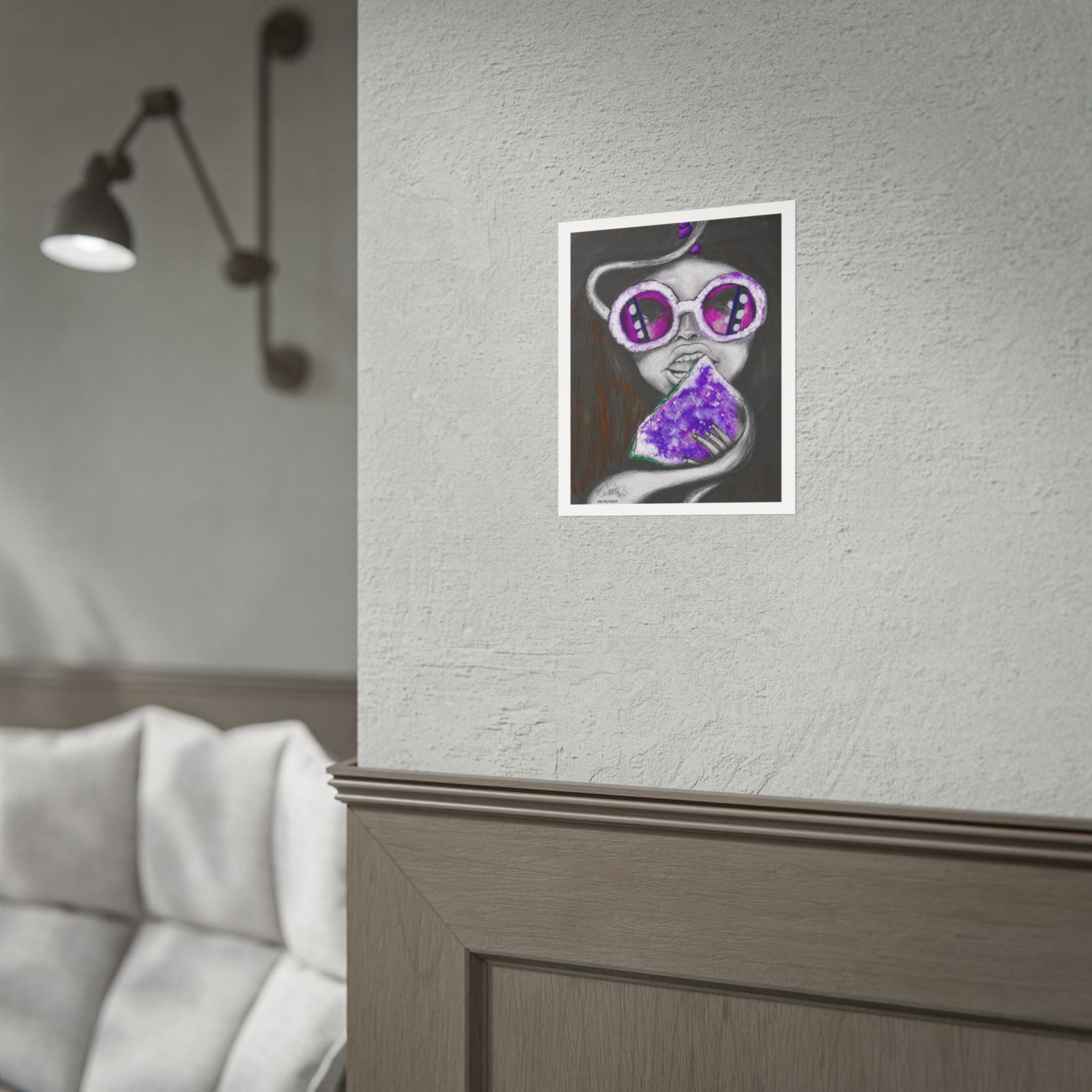 Amethyst Frequency | Original LexKittenArts Art Print