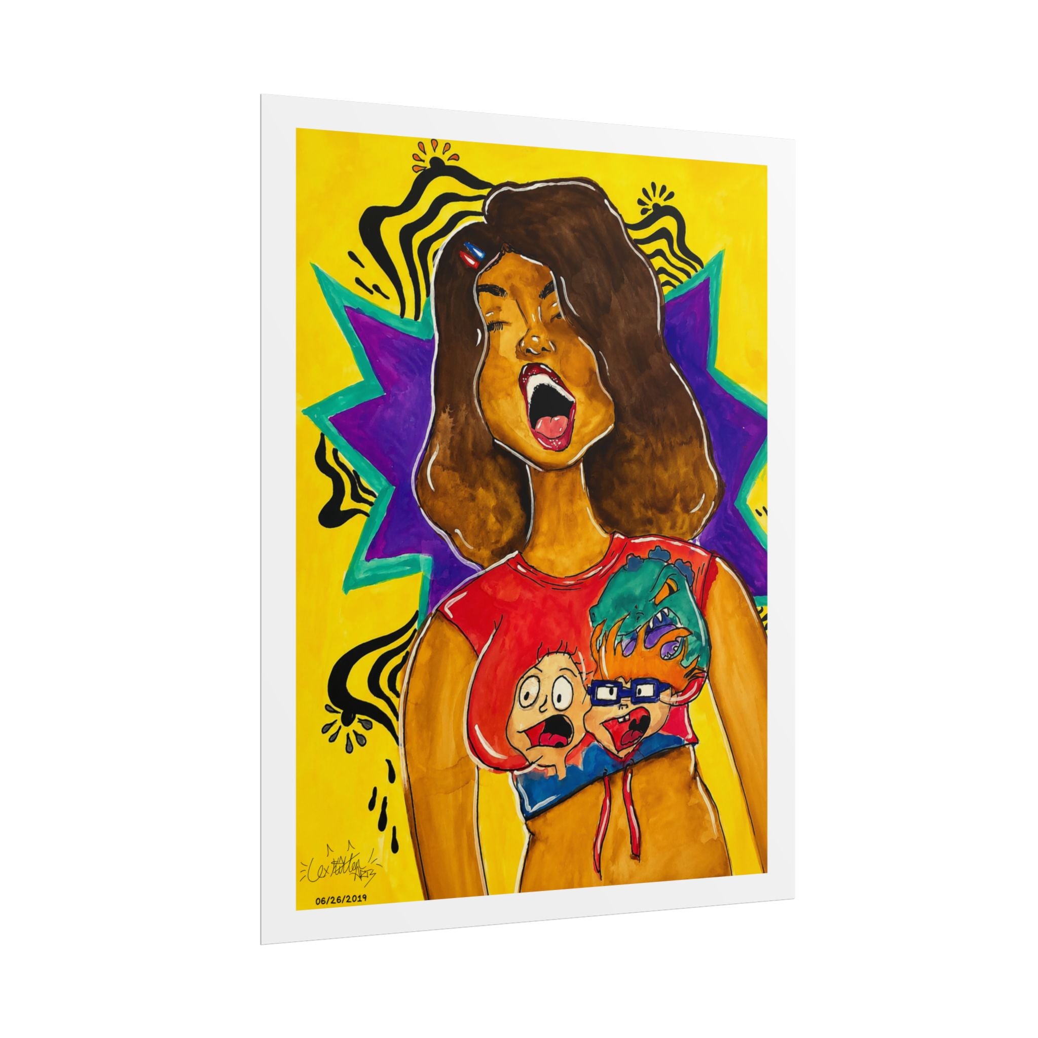 Loud & Proud | Original LexKittenArts Art Print - Part 2 of the Girlhood Chronicles Collection