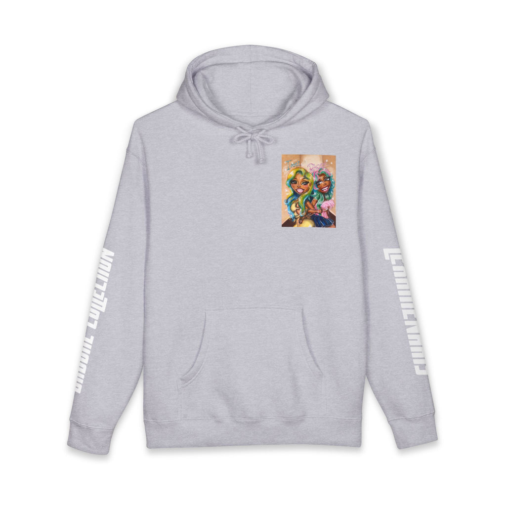 Baddie Duo Art Hoodie | IvoriBabu & Diamond The Body