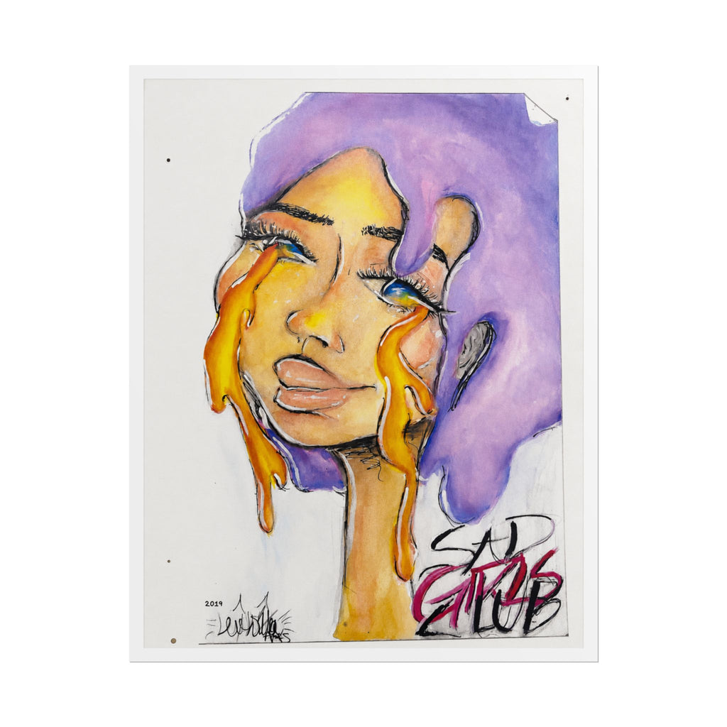 Sad Girls Club | Original LexKittenArts Art Print