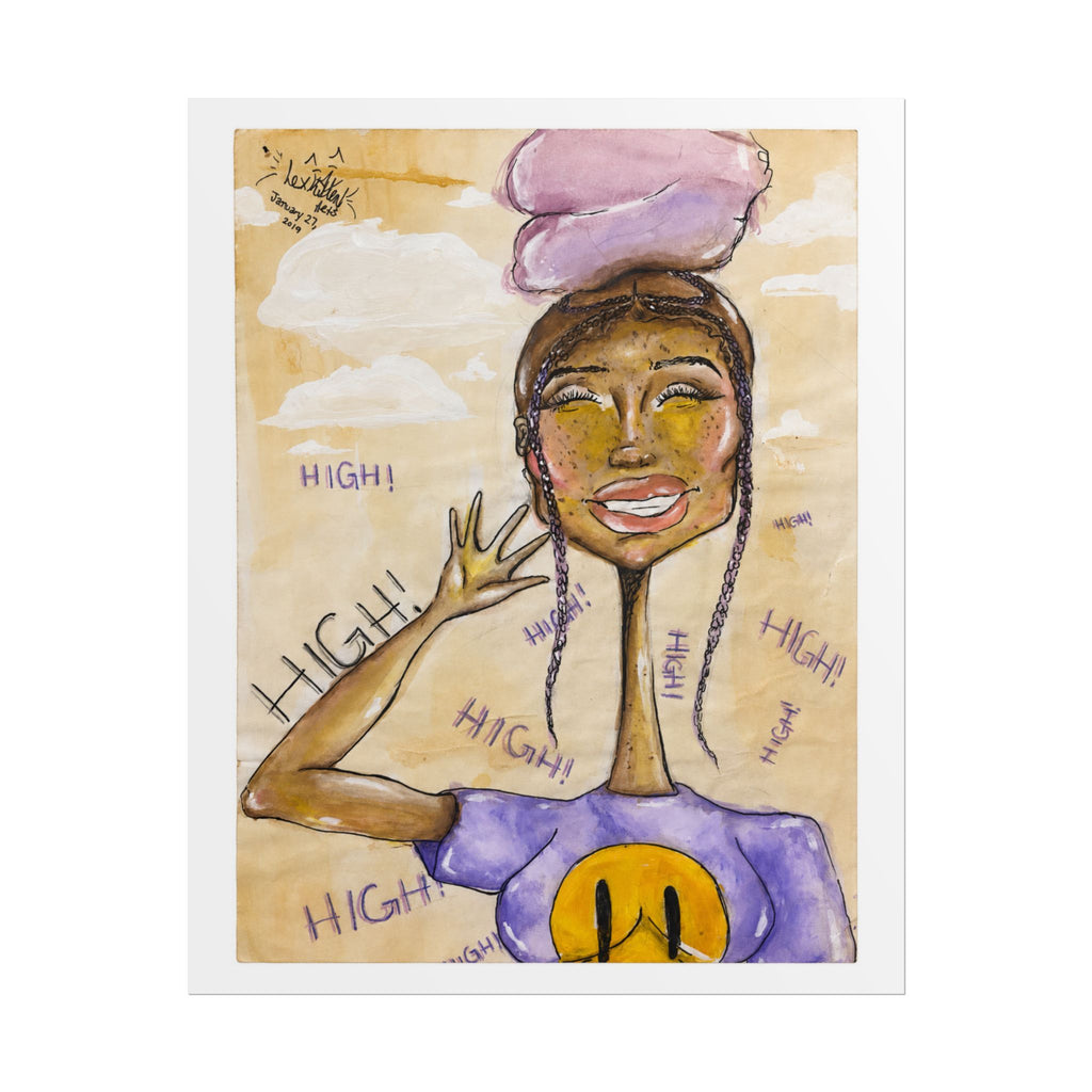 Say High | Original LexKittenArts Art Print