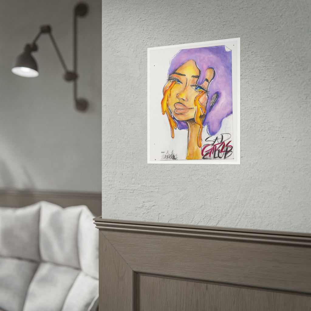 Sad Girls Club | Original LexKittenArts Art Print
