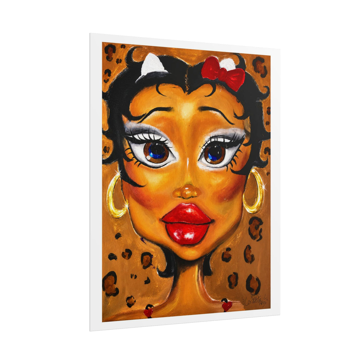 Golden Kitty Energy Wall Art Print | by LexKittenArts