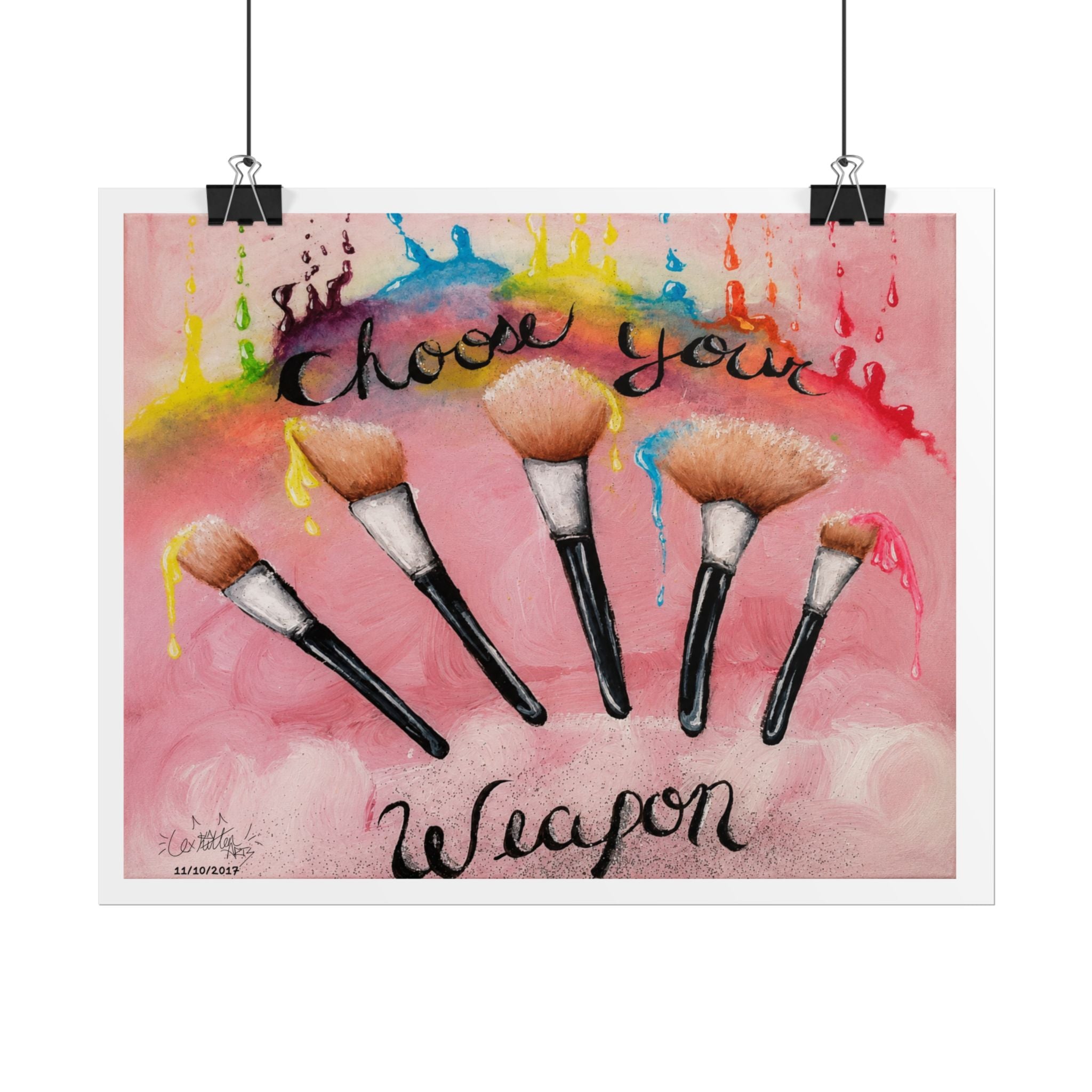 Choose Your Weapon | Original LexKittenArts Art Print