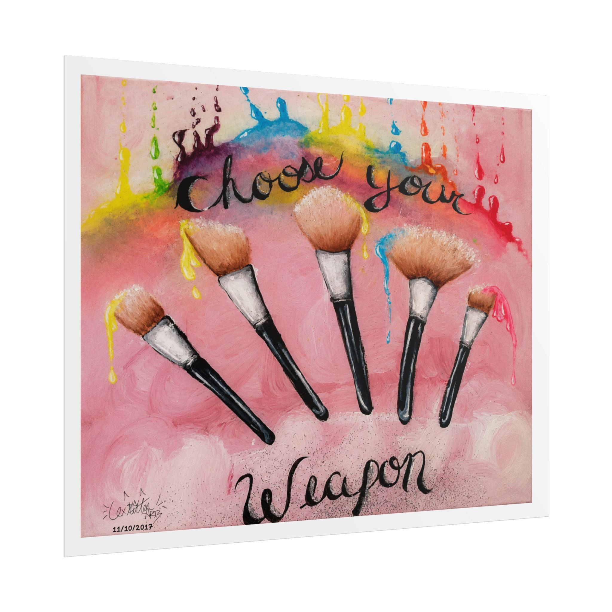 Choose Your Weapon | Original LexKittenArts Art Print