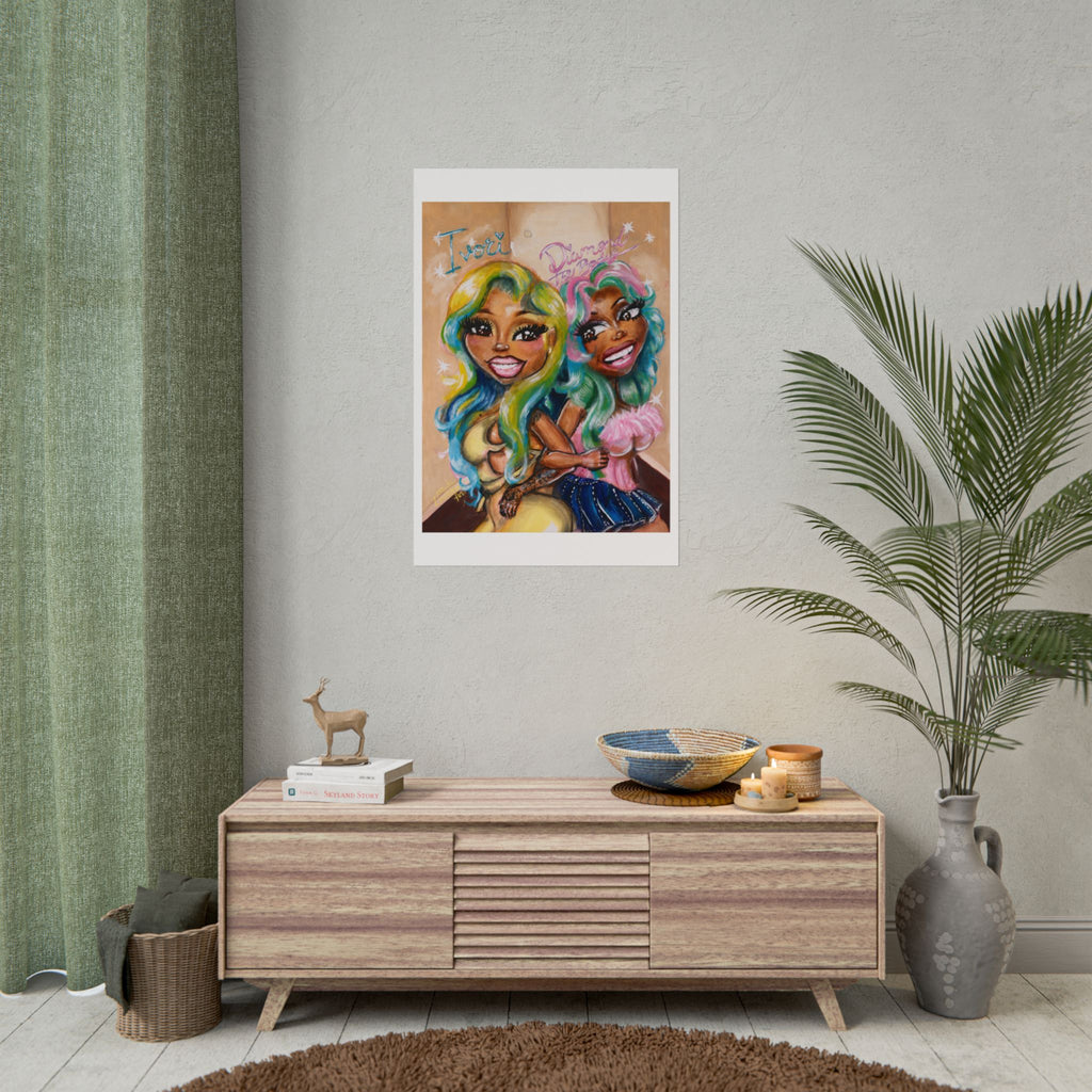 Baddie Duo "IvoriBabu & Diamond The Body" Art Print