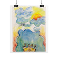 Head in the Clouds” Dreamy Watercolor Art Print  | Original LexKittenArts Art Print