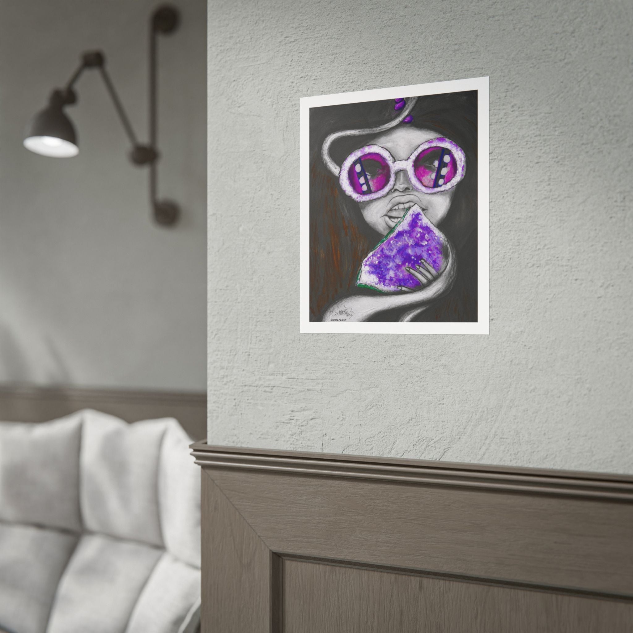 Amethyst Frequency | Original LexKittenArts Art Print