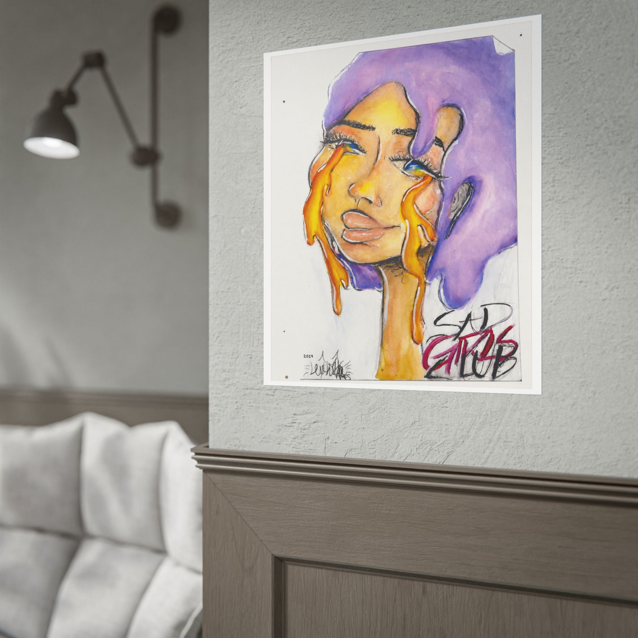 Sad Girls Club | Original LexKittenArts Art Print