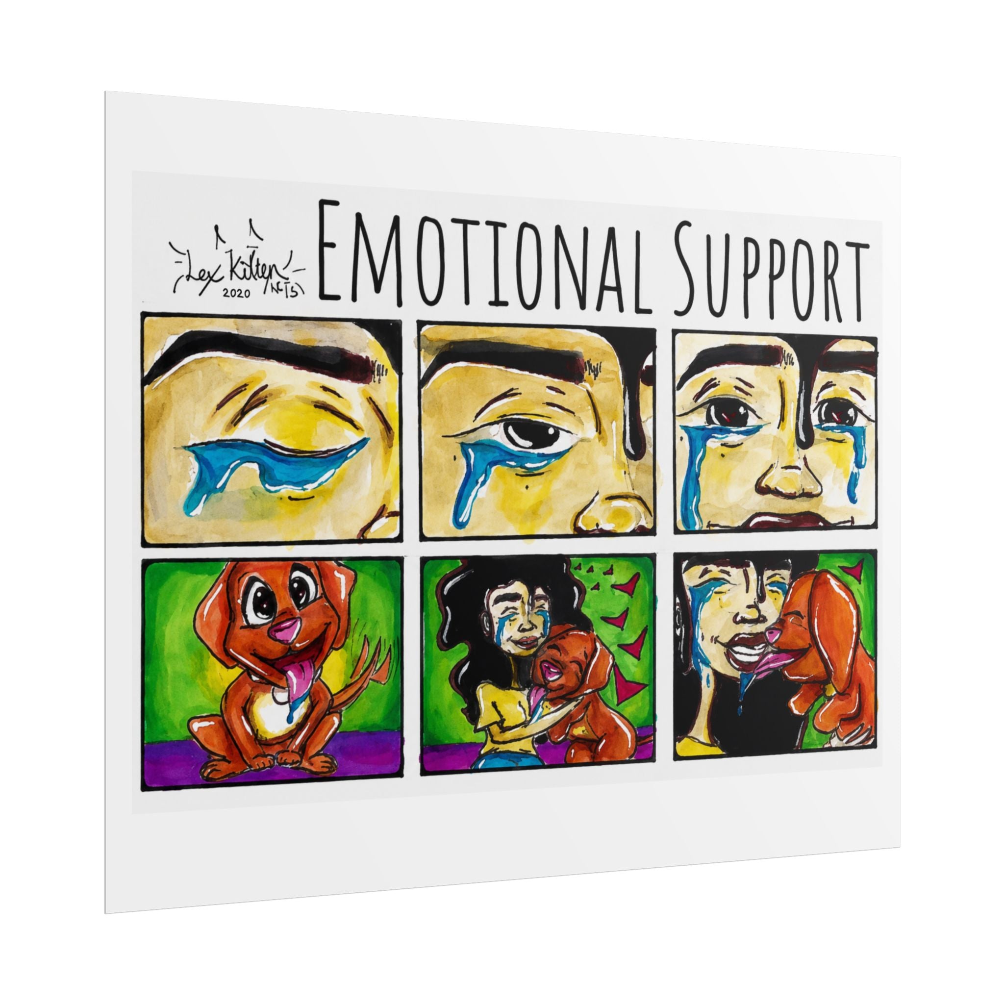 Emotional Support | Original LexKittenArts Art Print