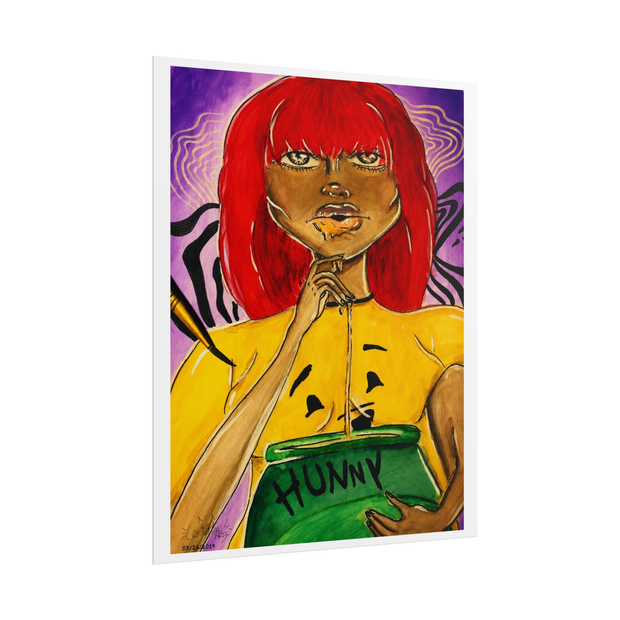 Honey Drip | Original LexKittenArts Art Print - Part 3 of the Girlhood Chronicles Collection
