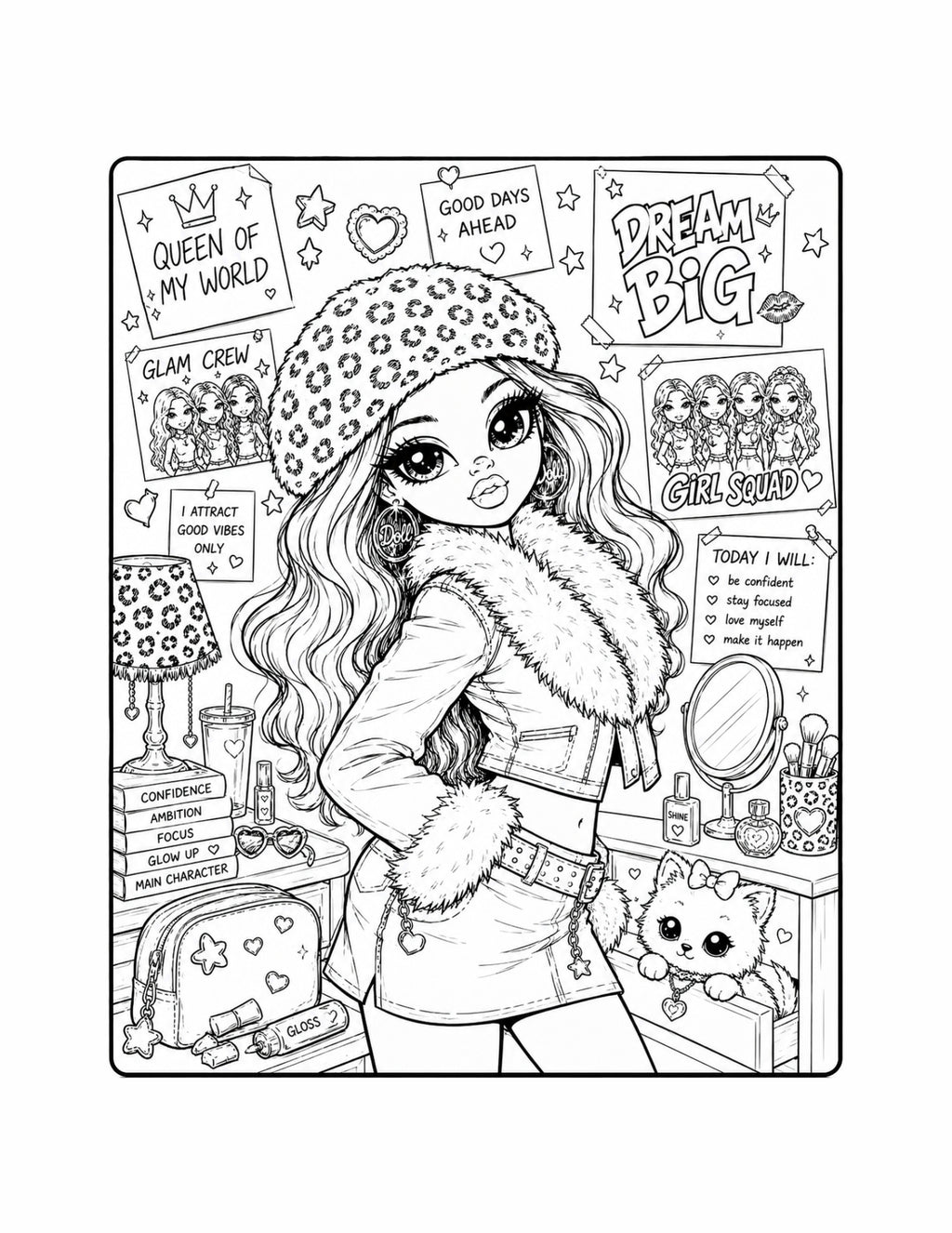 The Y2K Reset Affirmations Coloring Book — Hardcover